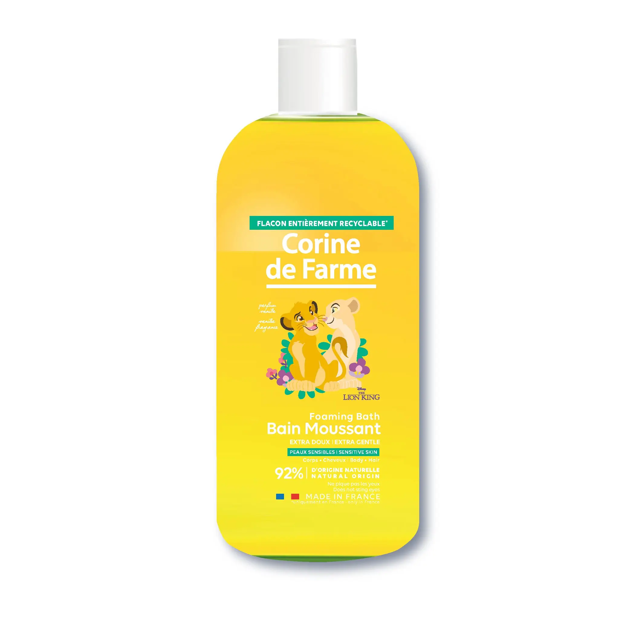 CORINE DE FARME Bain moussant peaux sensibles le roi lion