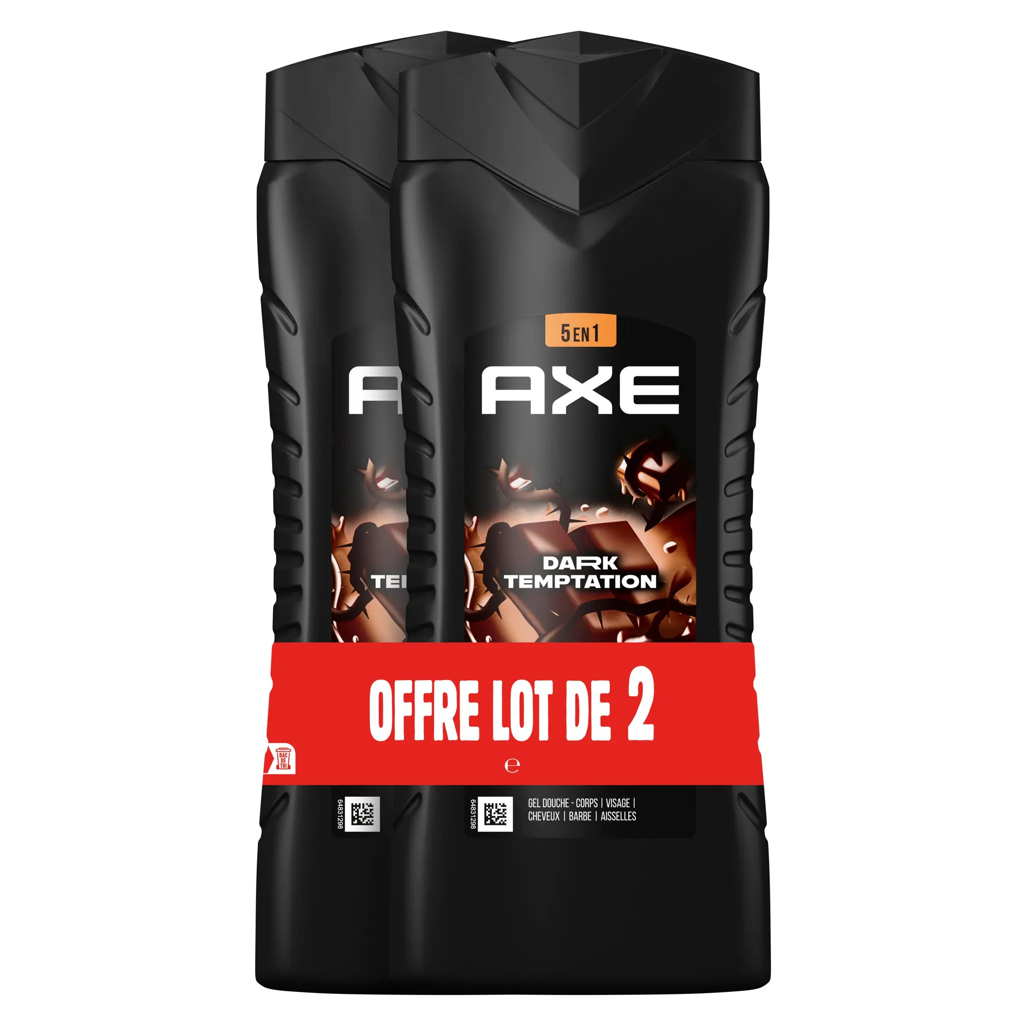AXE Gel douche 5 en 1 dark temptation