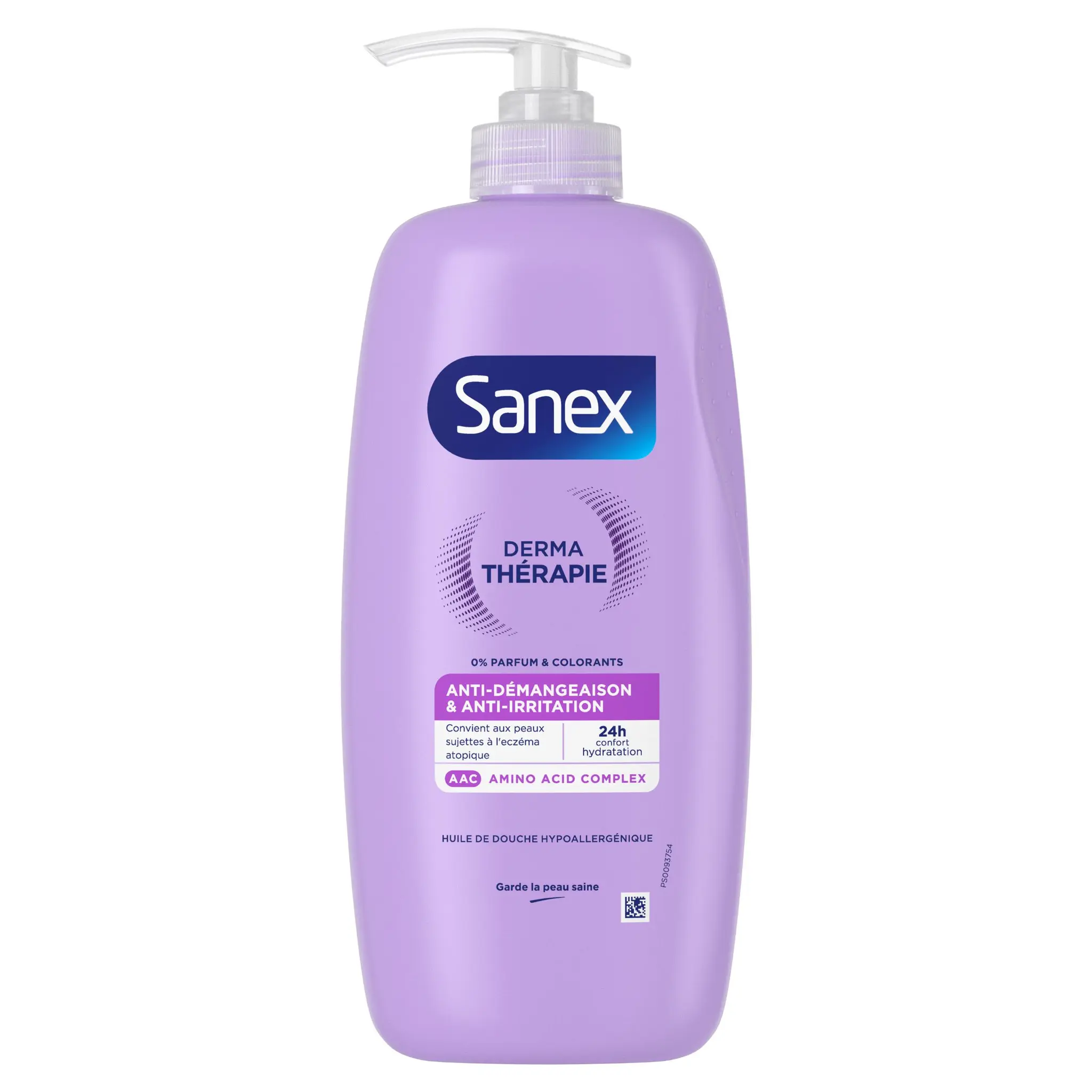 SANEX Derma Thérapie Huile de douche anti-démangeaisons et anti-irritations peaux sujettes à l'eczéma atopique