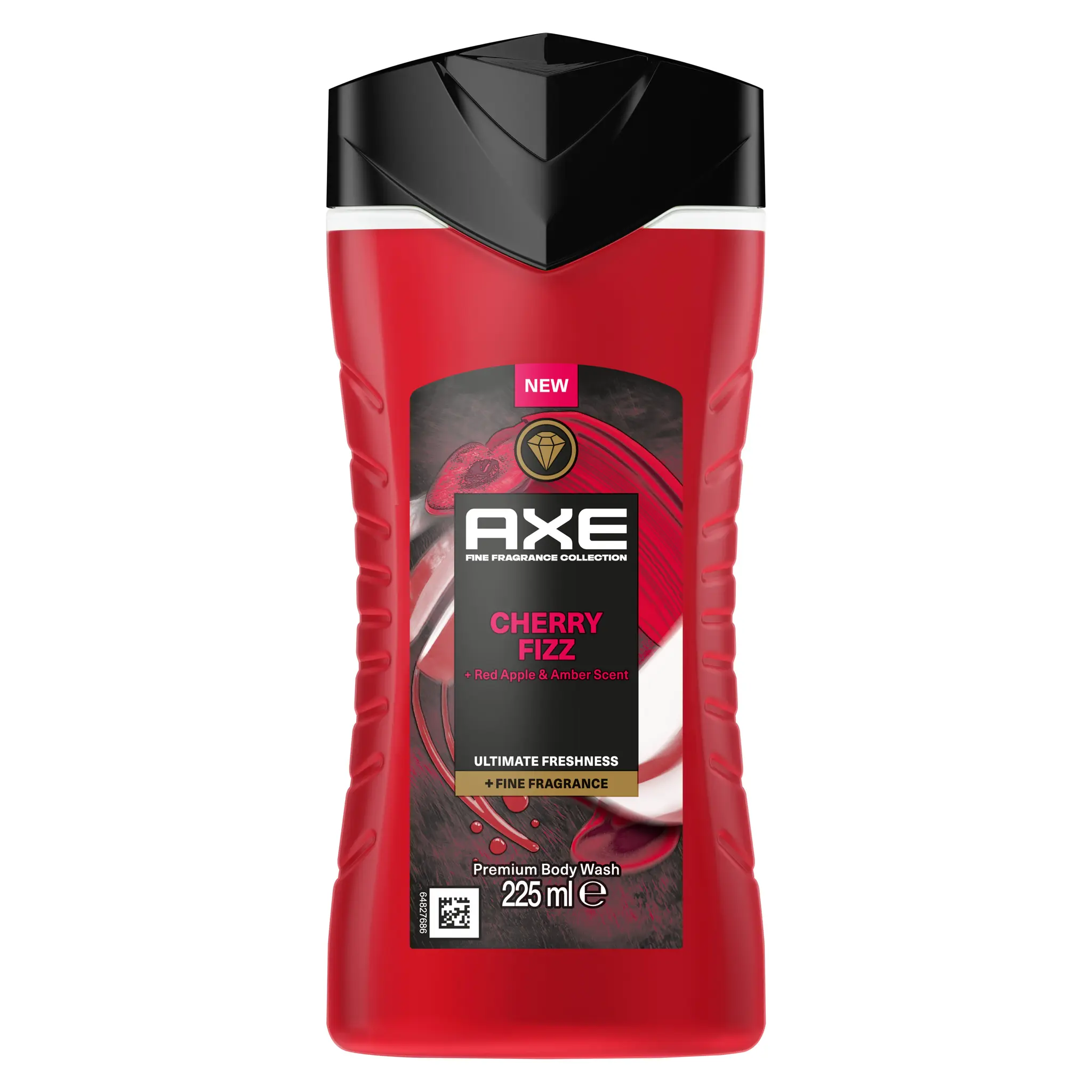 AXE Gel douche cherry fizz red apple & amber scent ultimate freshness