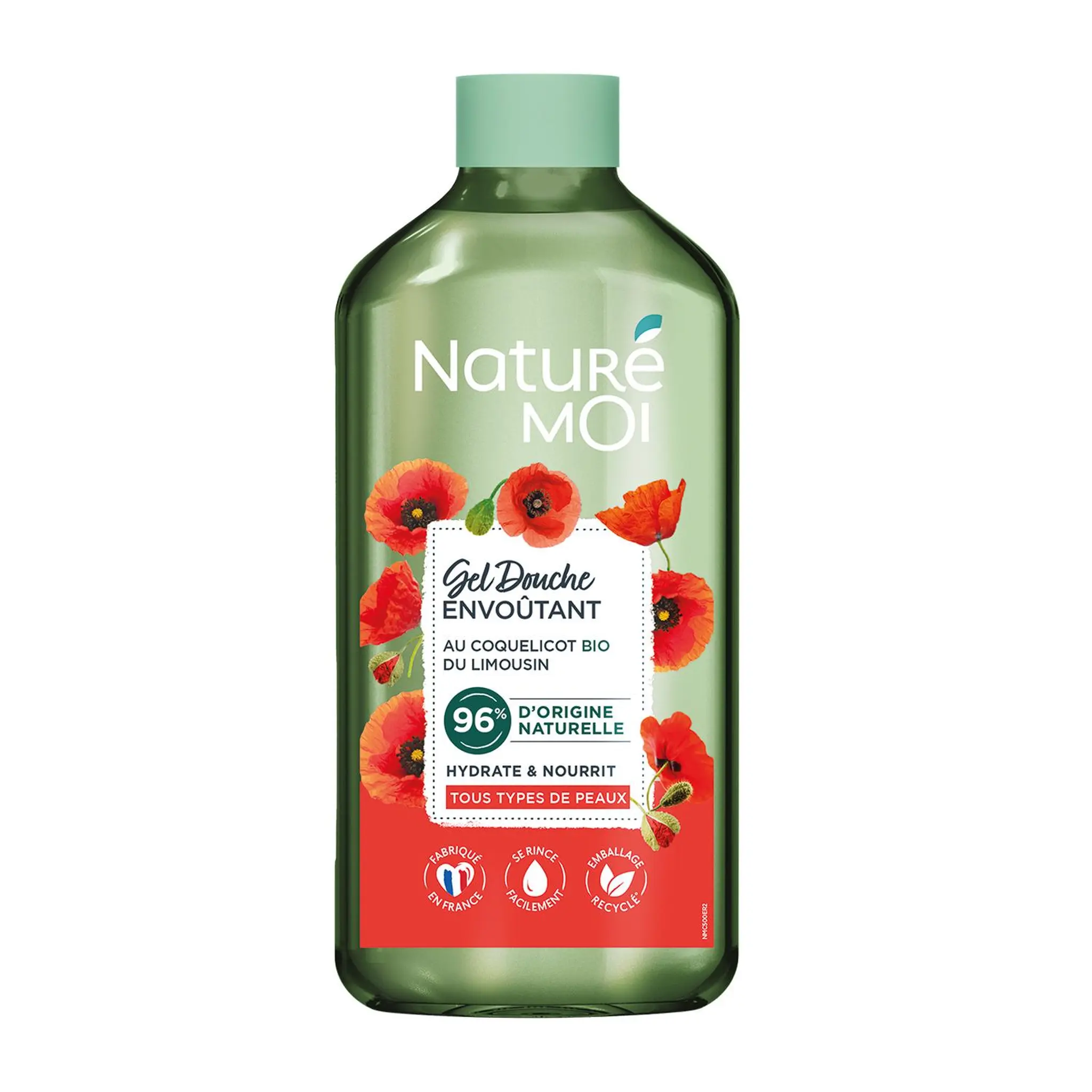 NATURÉ MOI Gel douche envoûtant hydrate & nourrit tous types de peaux au coquelicot