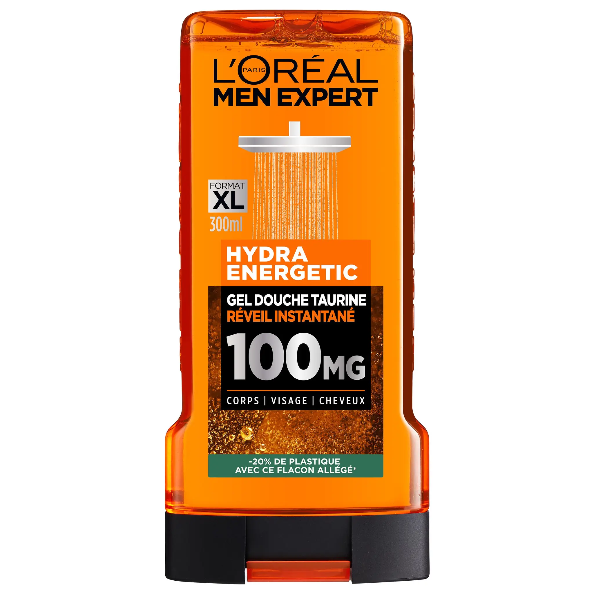 L'OREAL Hydra Energic Gel douche taurine corps visage cheveux