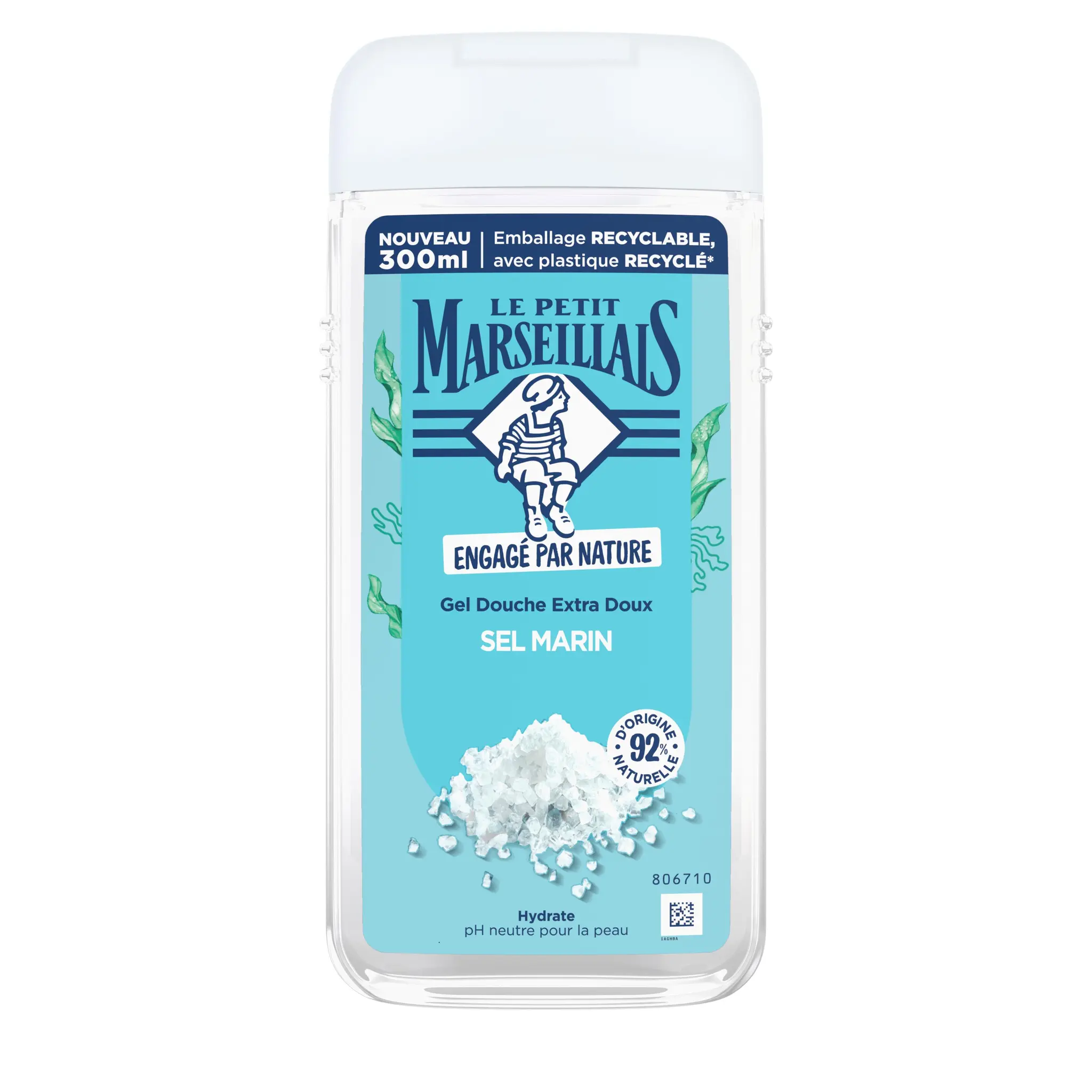 LE PETIT MARSEILLAIS Gel douche extra doux sel marin