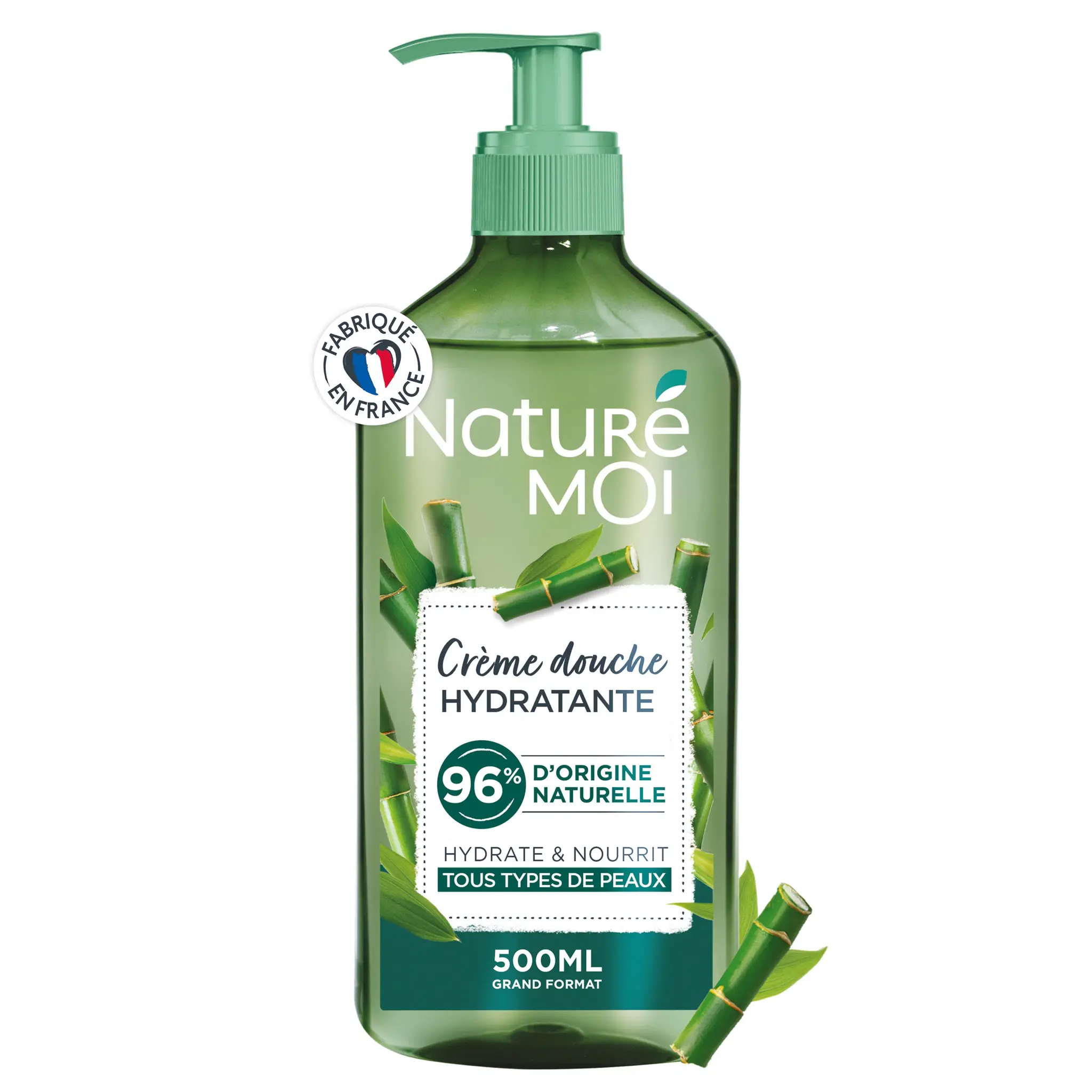 NATURE & MOI Crème de douche hydratante au bambou bio tous types de peaux