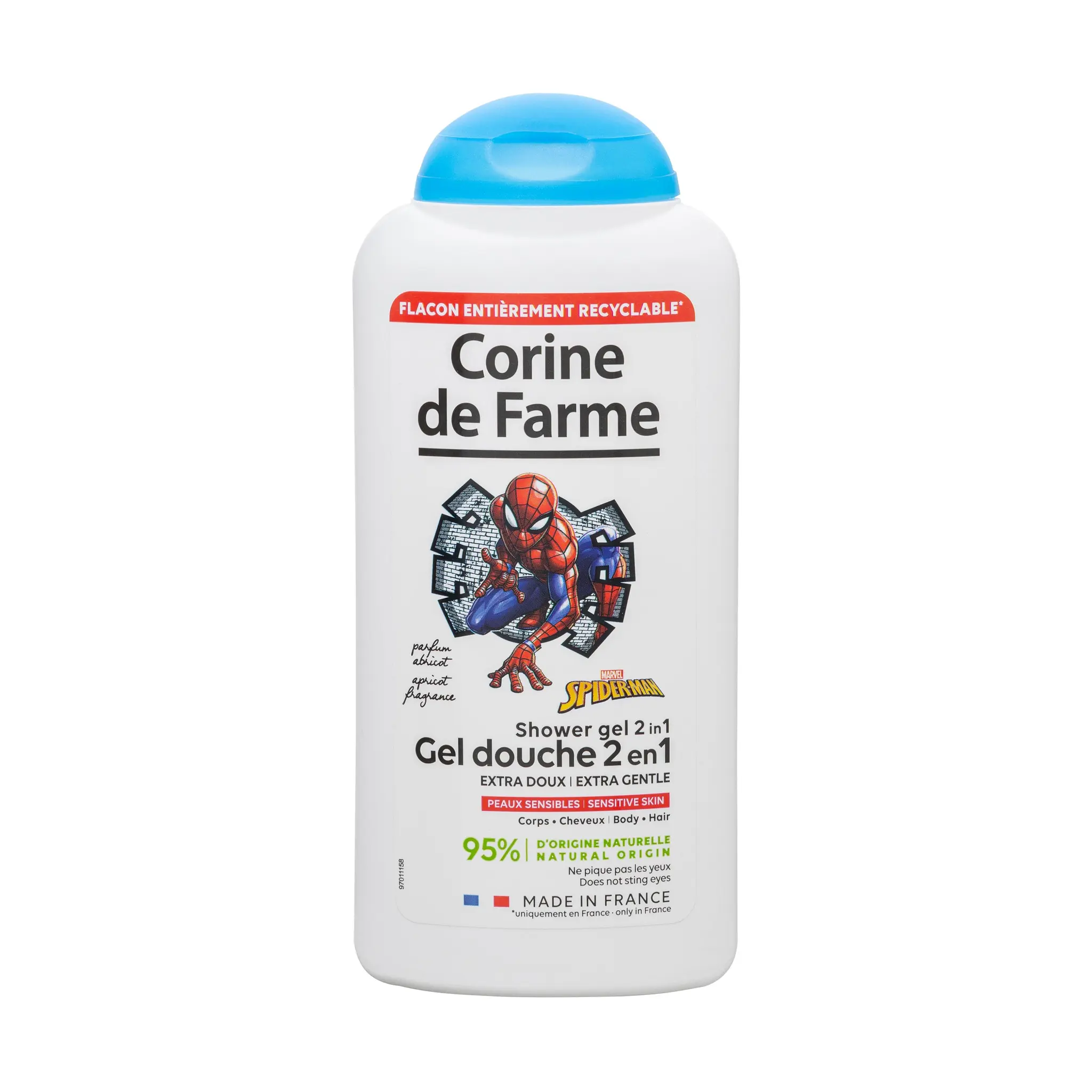 CORINE DE FARME Gel douche 2en1 Spiderman parfum abricot