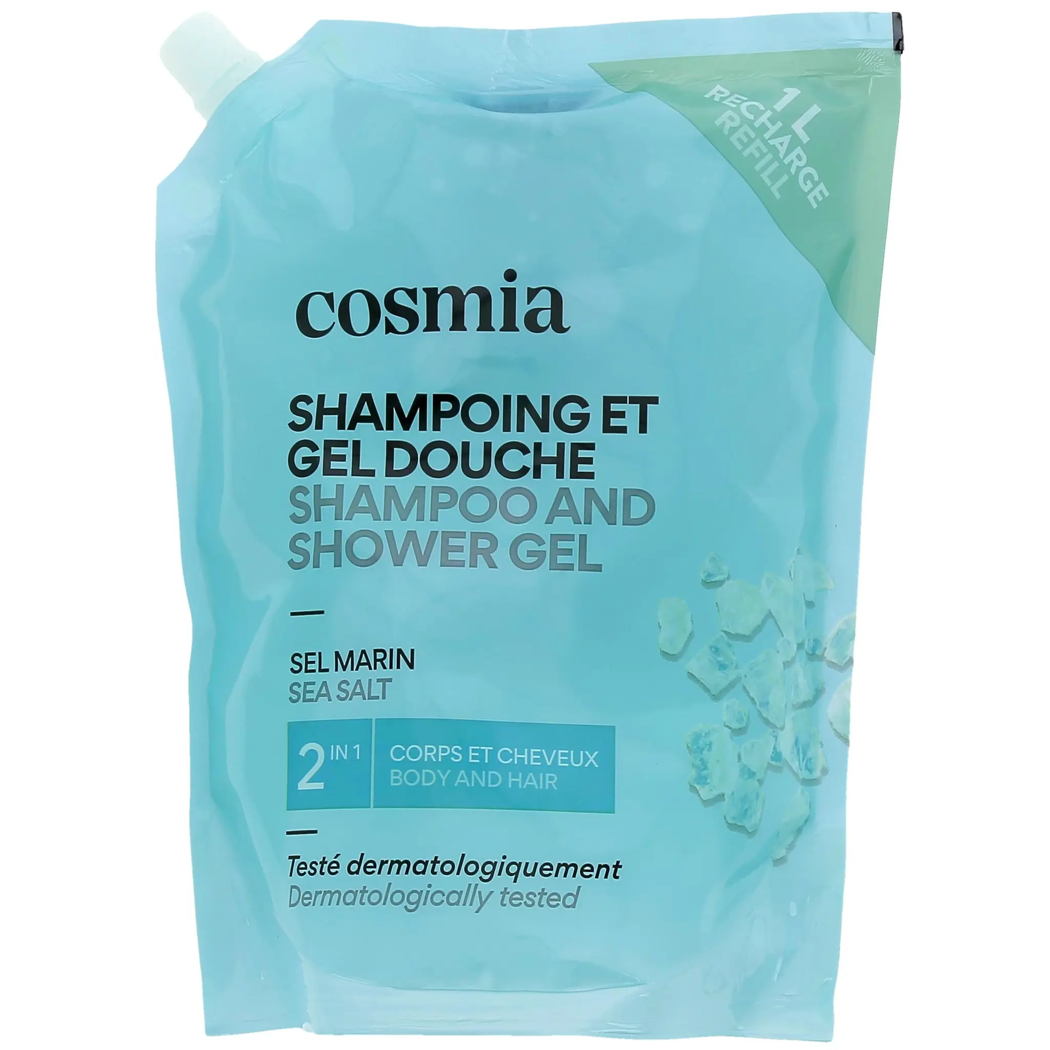 COSMIA Recharge shampoing et gel douche 2 en 1