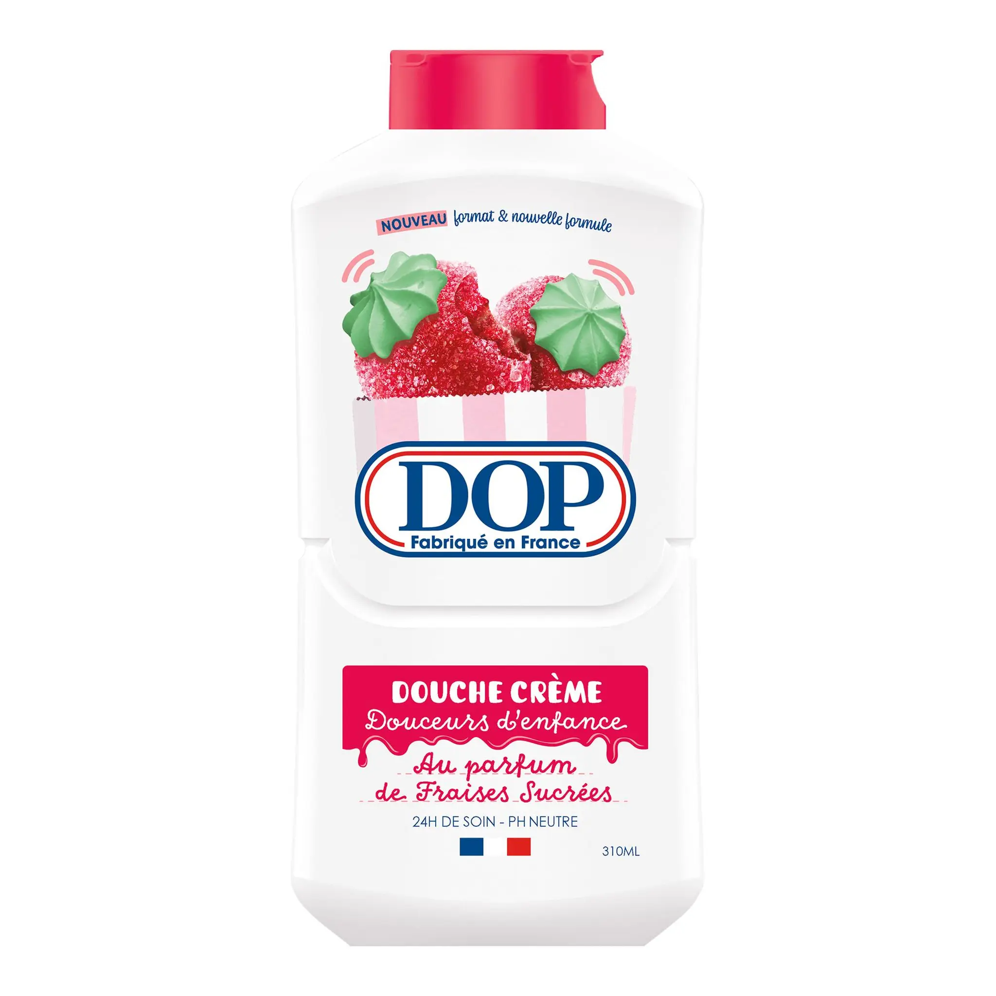 DOP Douceurs d'enfance  douche crème au parfum de fraises sucrées