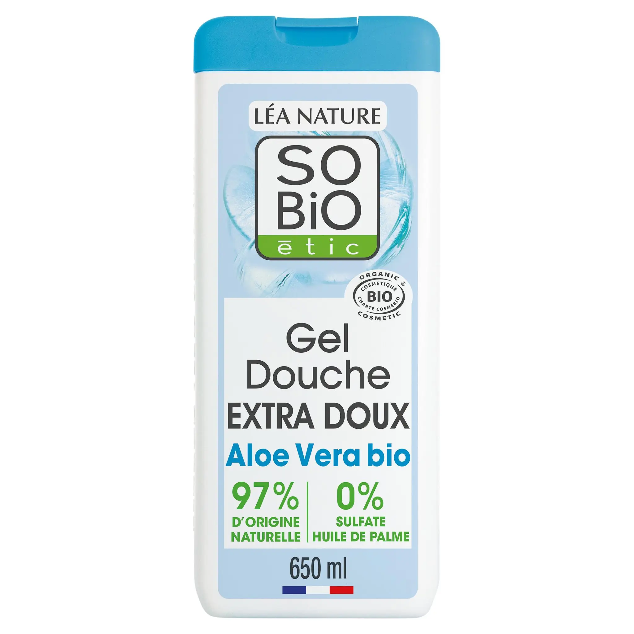 SO BIO ETIC Gel douche extra doux gel d'aloe vera peaux normales à sensibles
