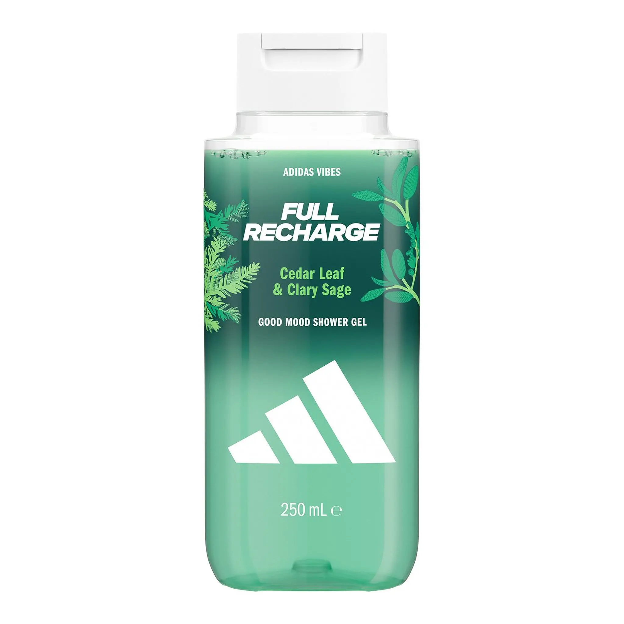 ADIDAS Recharge Gel douche feuilles de cèdre et sauge sclarée