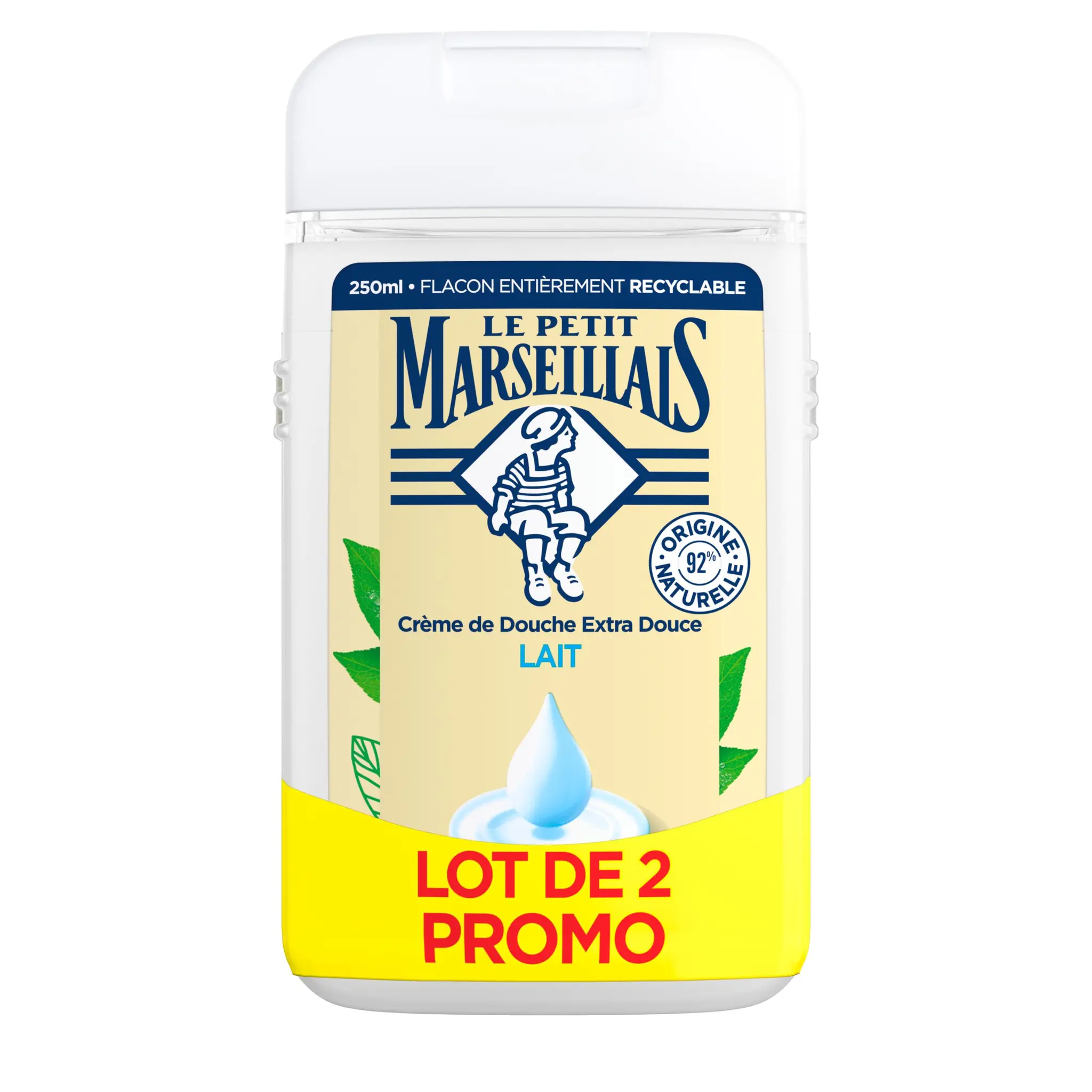 LE PETIT MARSEILLAIS Crème de douche extra douce lait