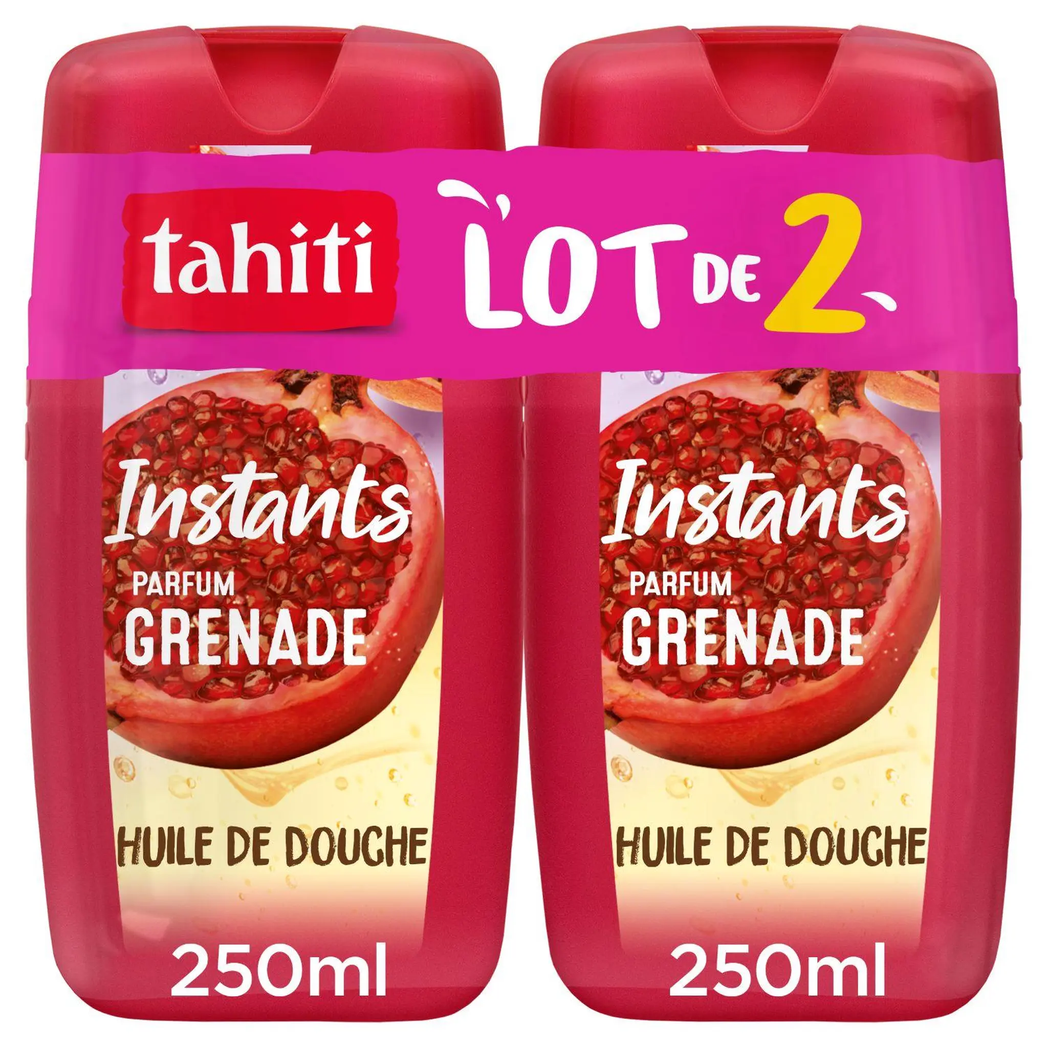 TAHITI Instants Huile de douche parfum grenade