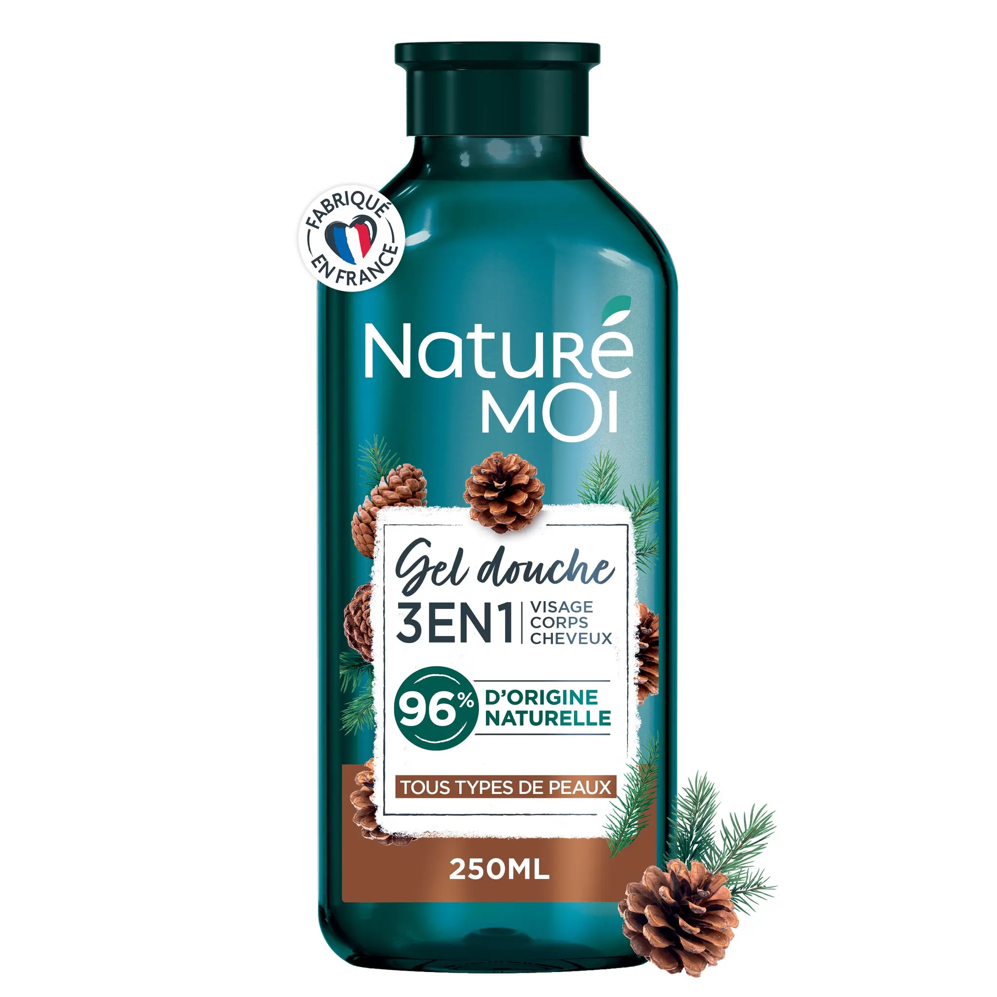 NATURÉ MOI Gel douche 3 en 1 au pin maritime de l'Atlantique