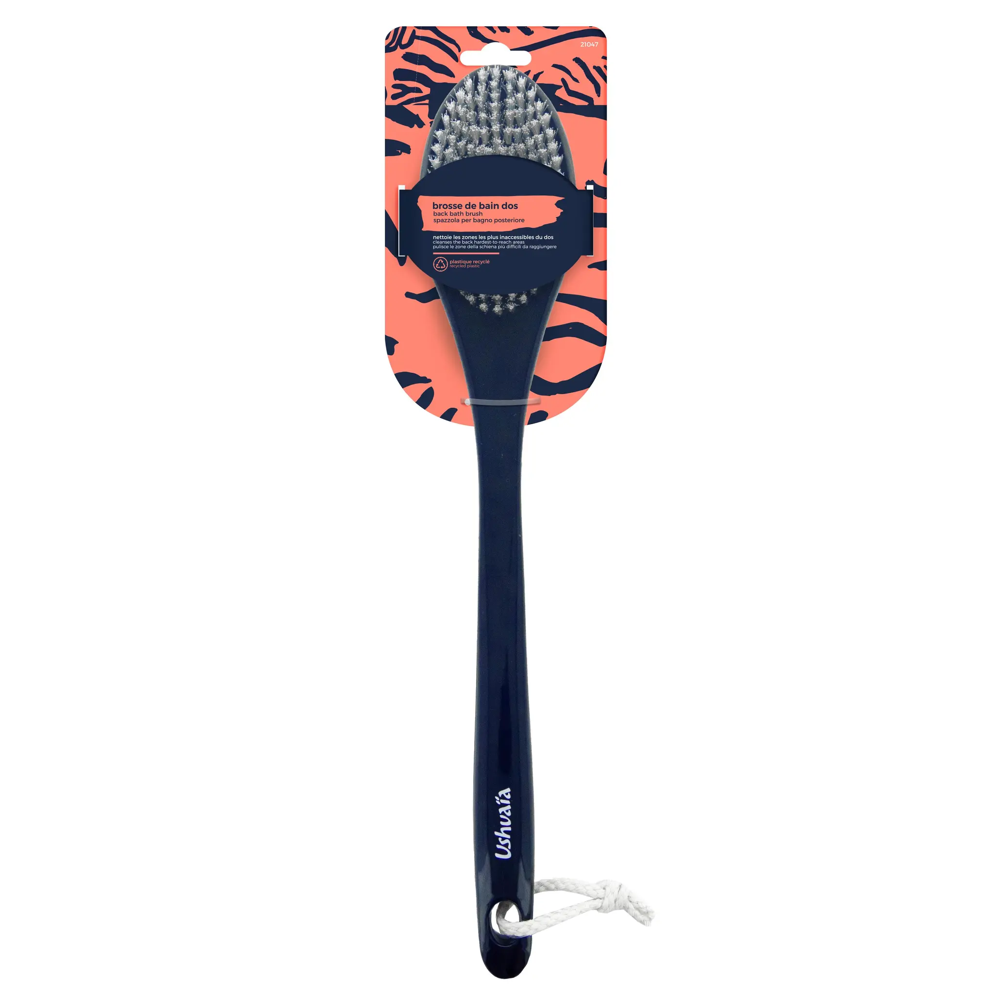 USHUAIA Brosse de bain pour le dos en plastique