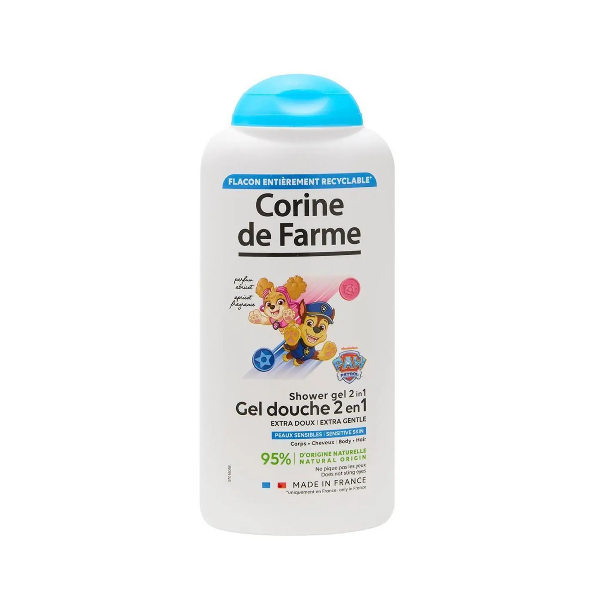 CORINE DE FARME Gel douche enfant 2 en 1 pat patrouille