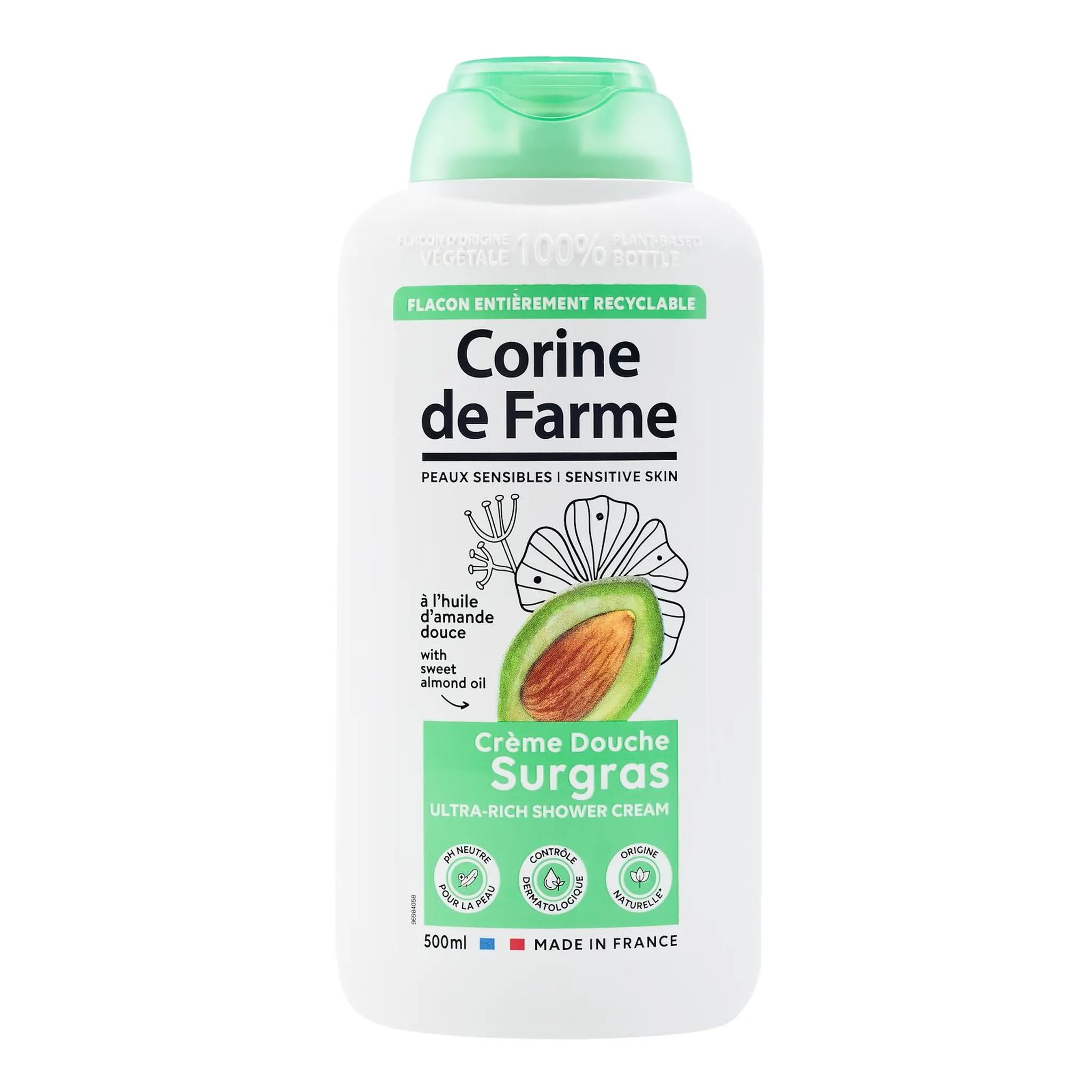 CORINE DE FARME Crème douche surgras à l'huile d'amande douce