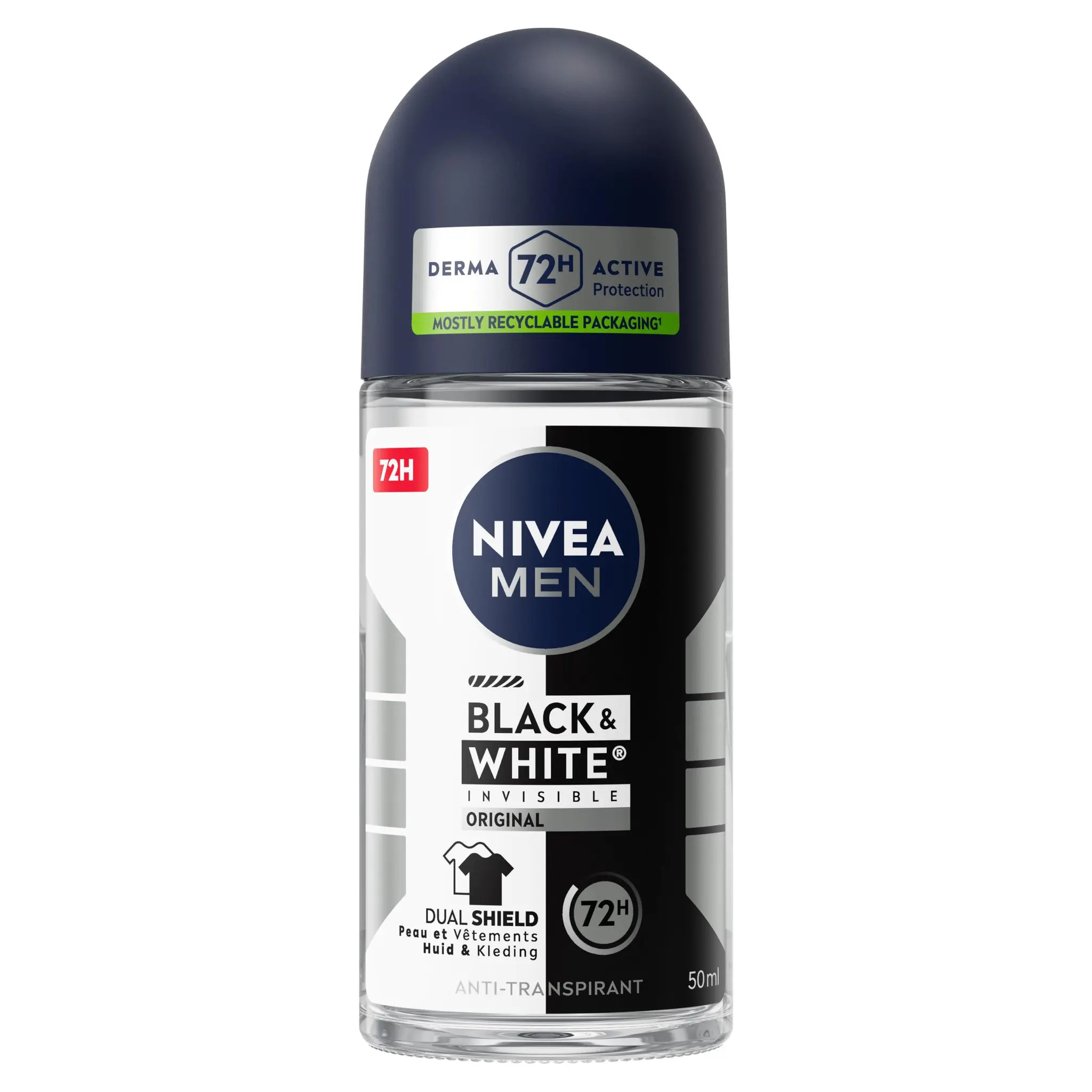 NIVEA Men Déodorant black&white original bille