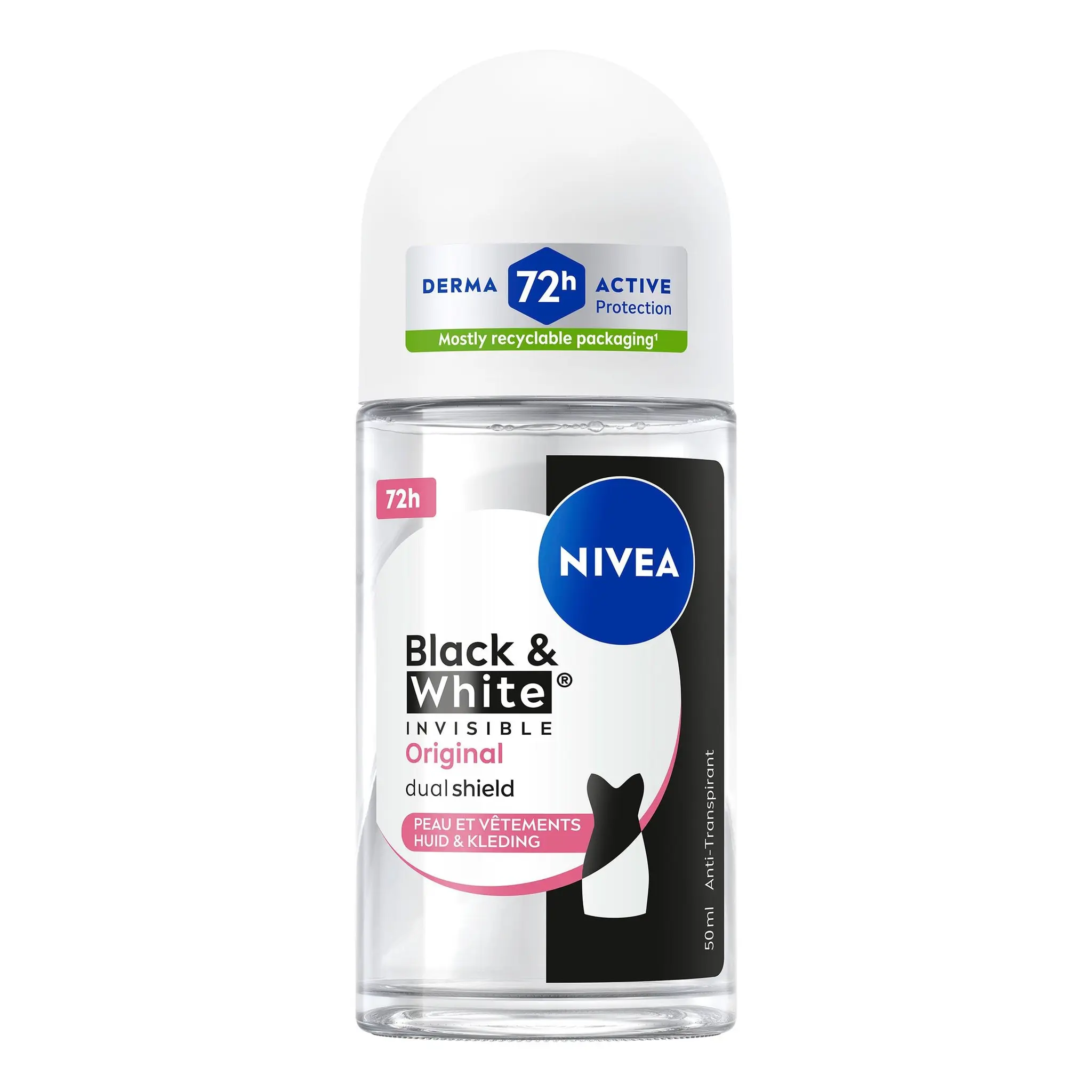 NIVEA Déodorant black&white original bille