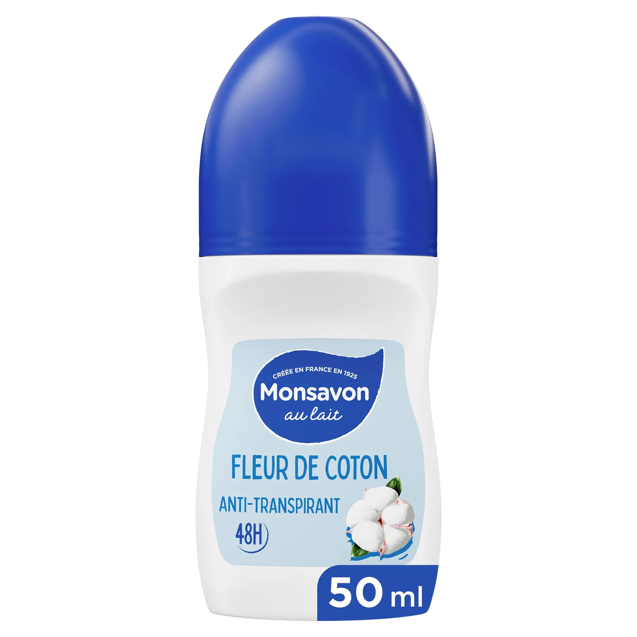 MONSAVON Déodorant anti transpirant 48h fleur de coton