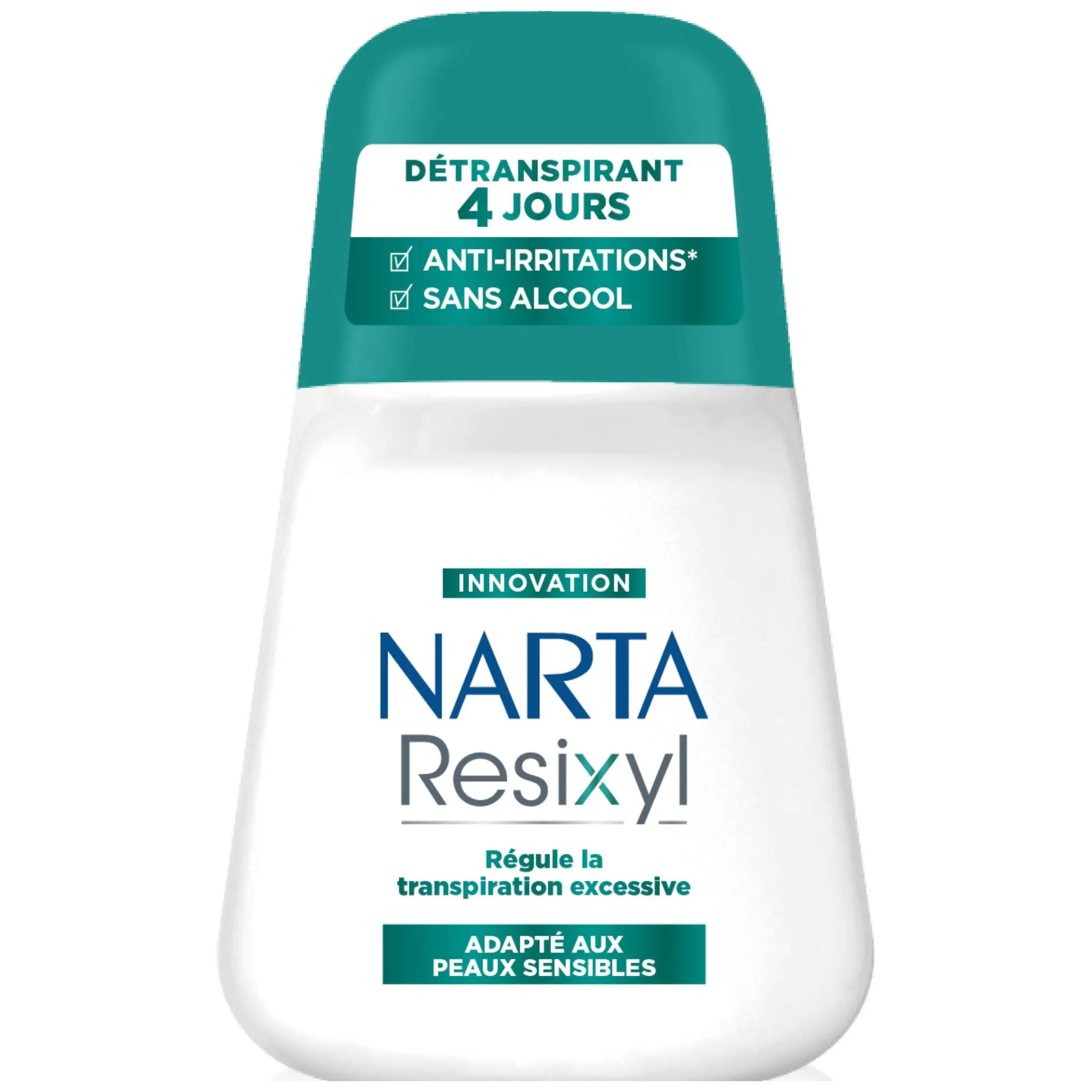 NARTA Resixyl Déodorant bille femme détranspirant anti-irritations adapté aux peaux sensibles