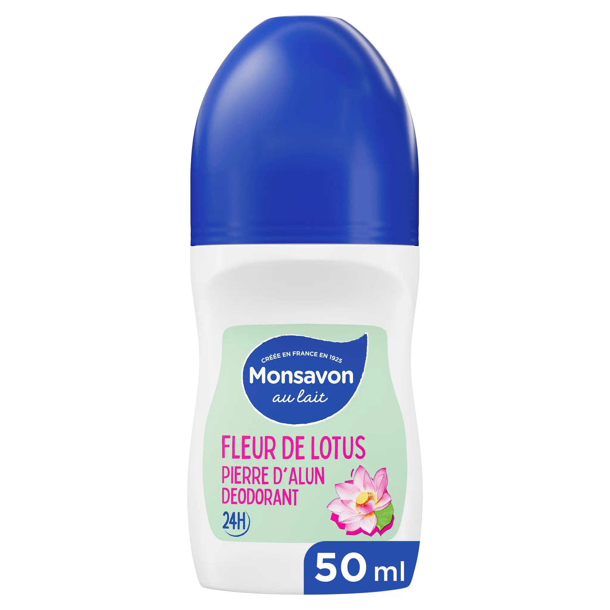 MONSAVON Déodorant fleur de lotus et pierre d'alun