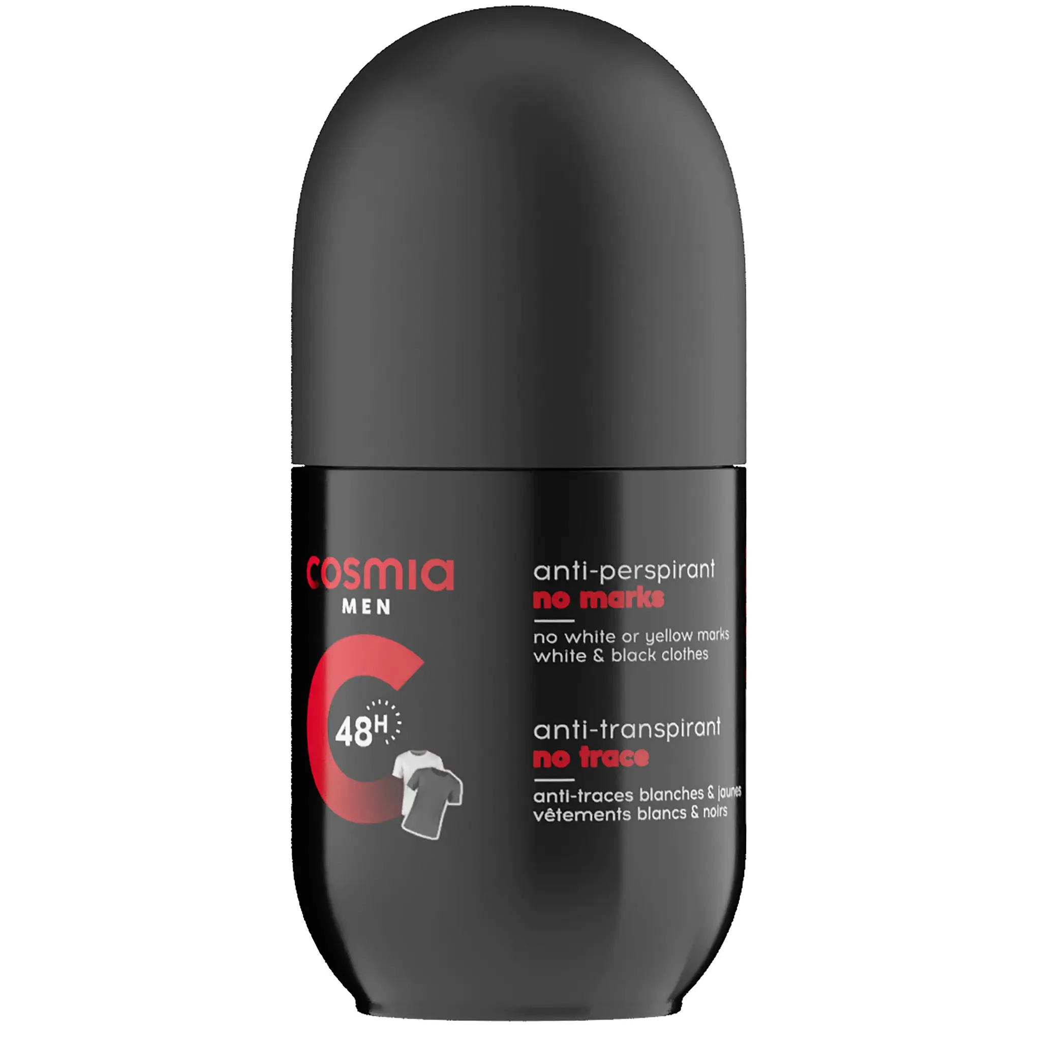 COSMIA Men déodorant bille homme 48h anti-transpirant