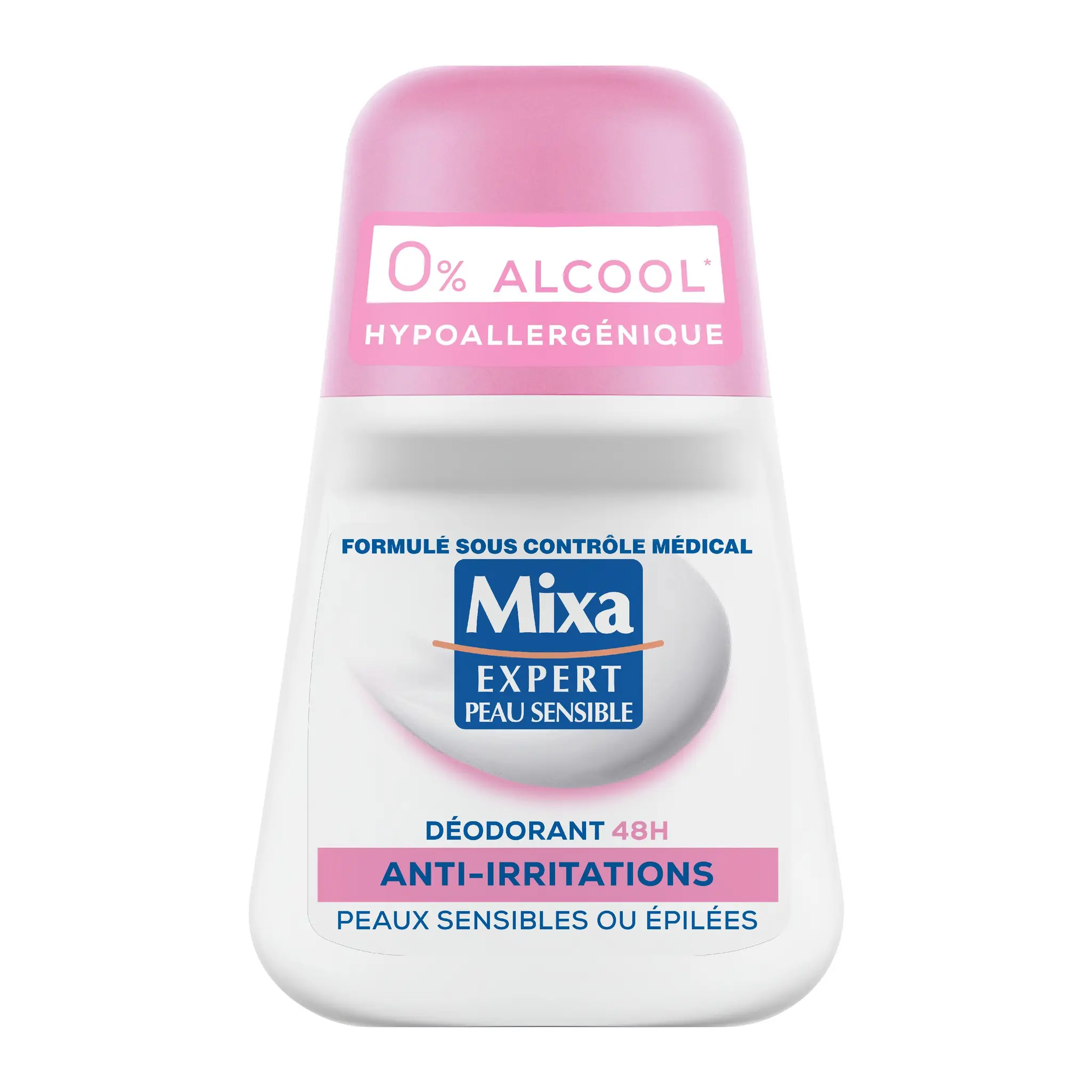 MIXA Déodorant femme 48h anti irritations
