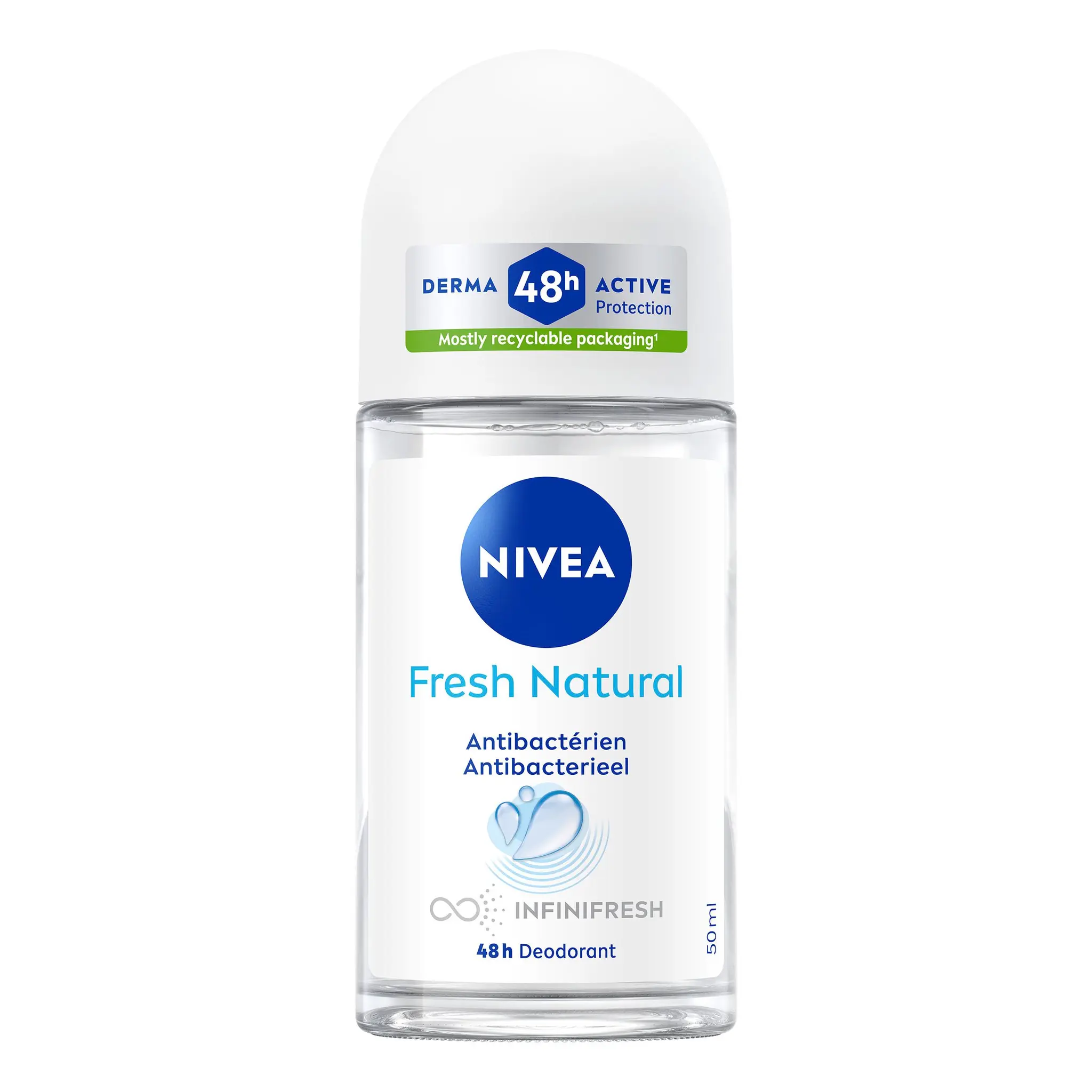 NIVEA Fresh Natural Déodorant bille antibactérien