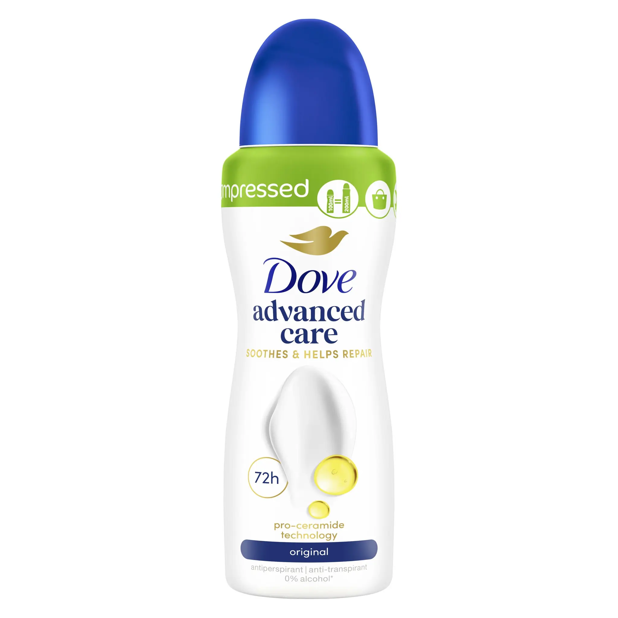 DOVE Déodorant spray advanced care 72H original