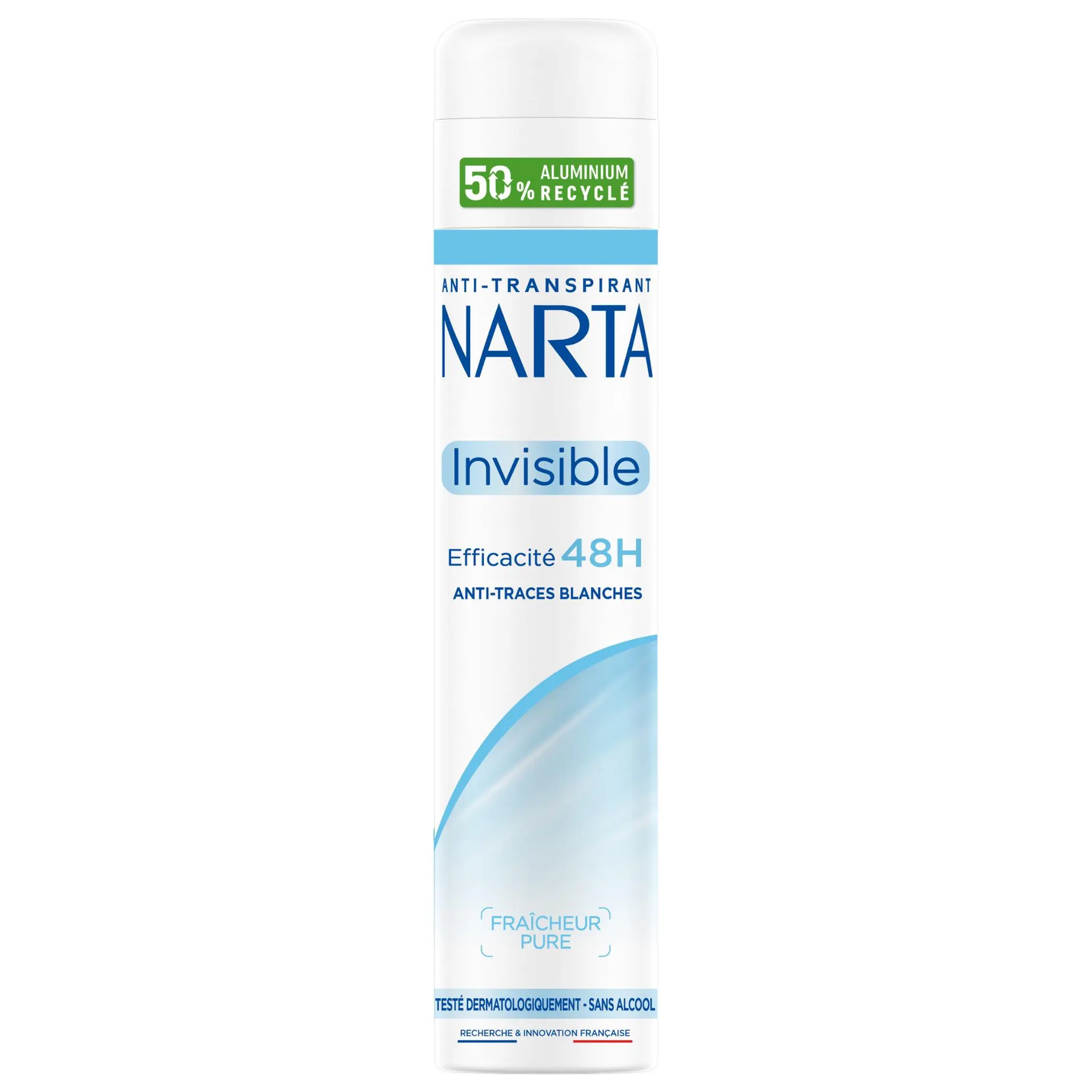 NARTA Déodorant spray anti-transpirant invisible fraicheur pure