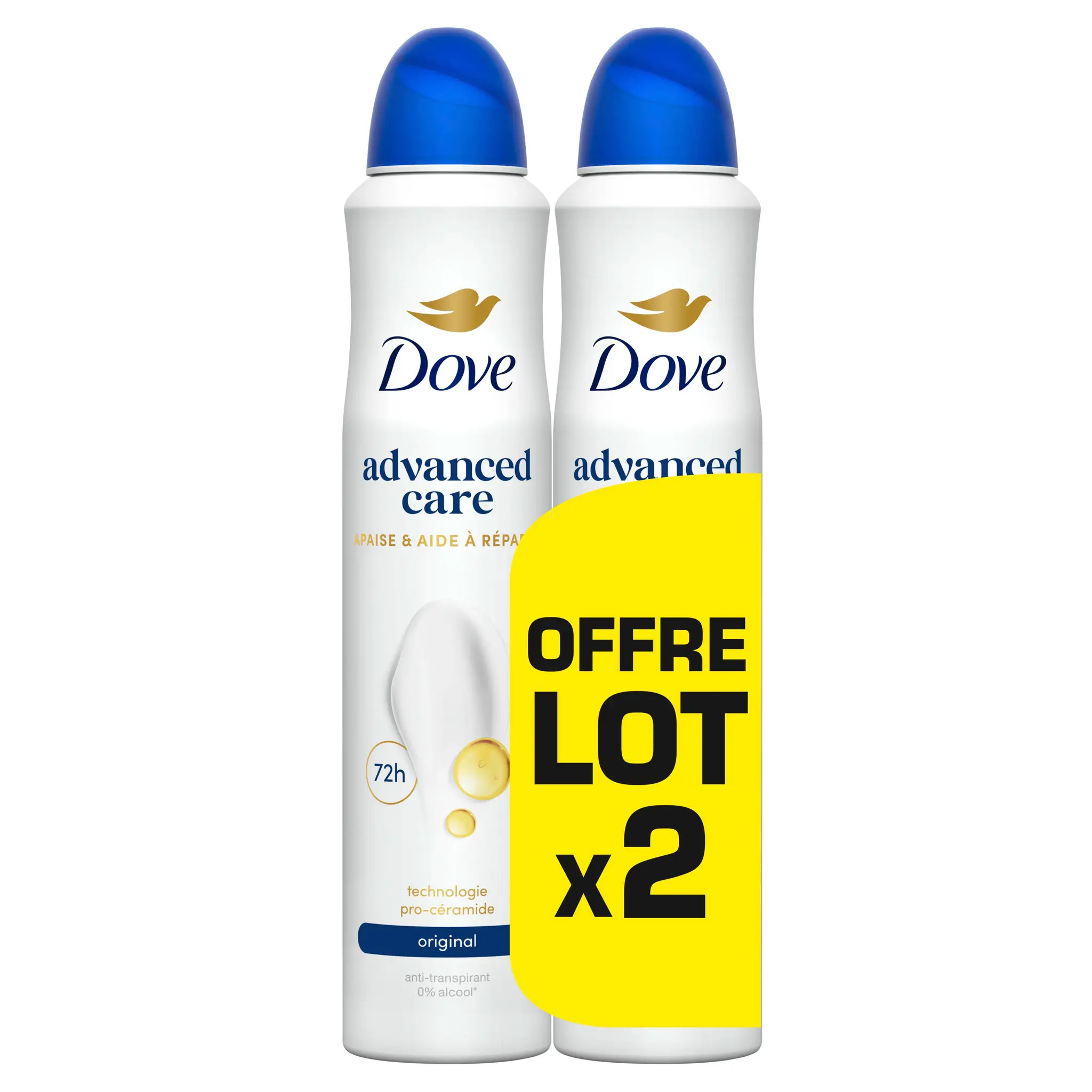 DOVE Advanced care Déodorant original