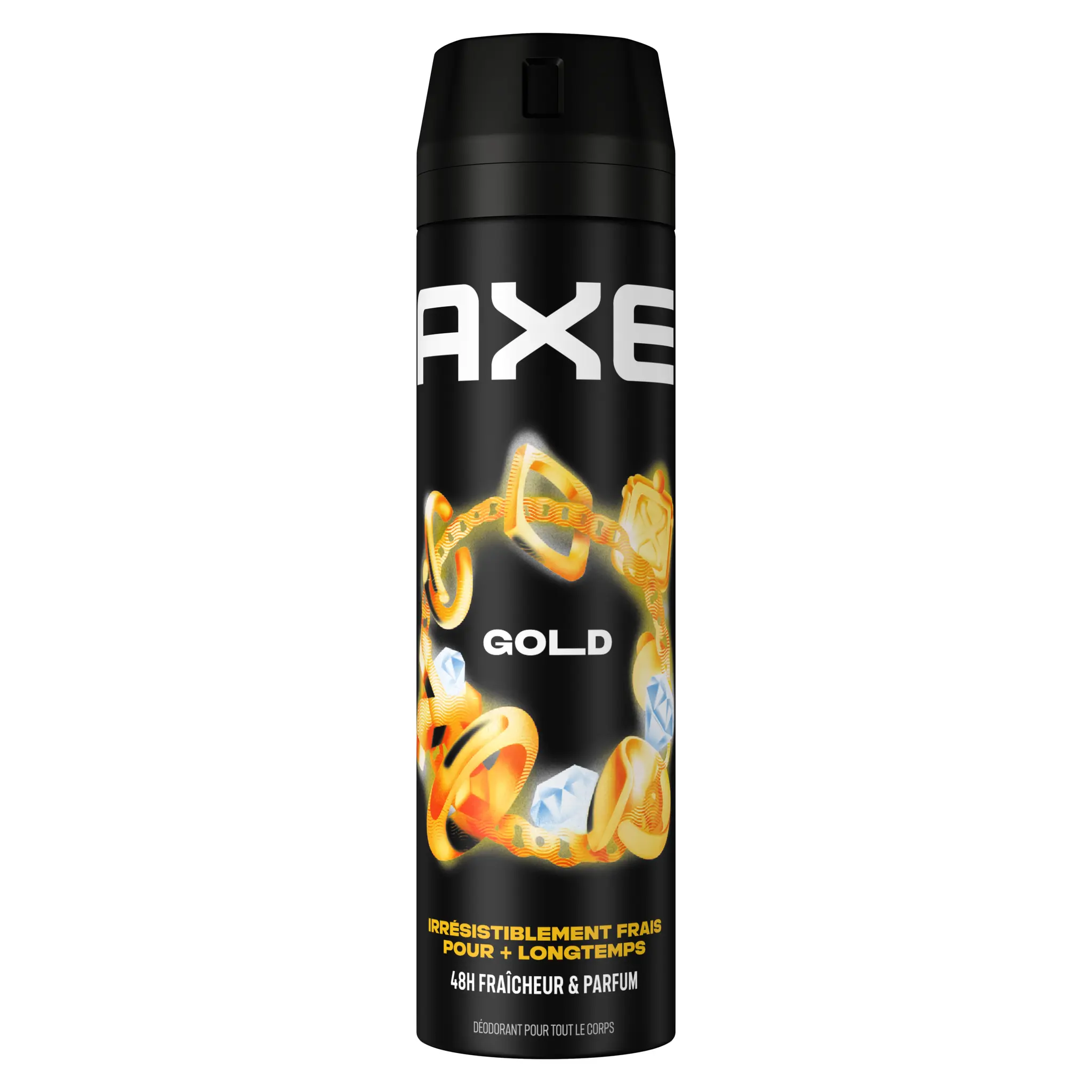 AXE Déodorant spray gold irrésistiblement fraîs pour + longtemps 48H fraîcheur et parfum
