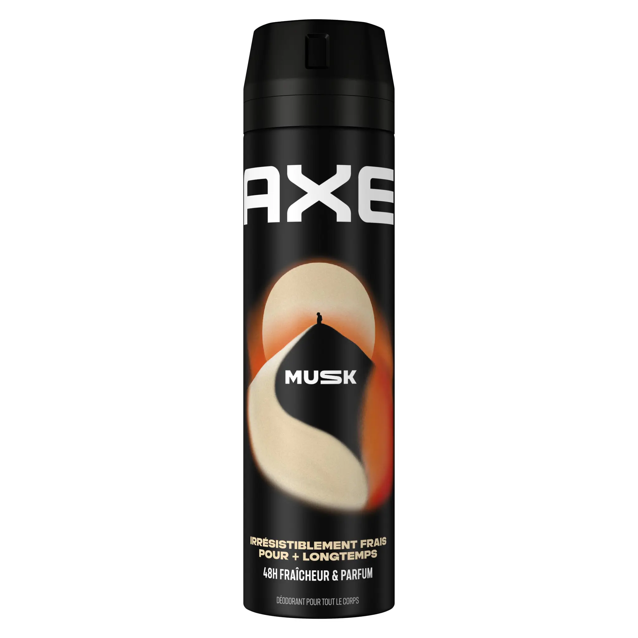 AXE Déodorant spray homme musk irrésistiblement frais pour + longtemps 48h fraîcheur et parfum
