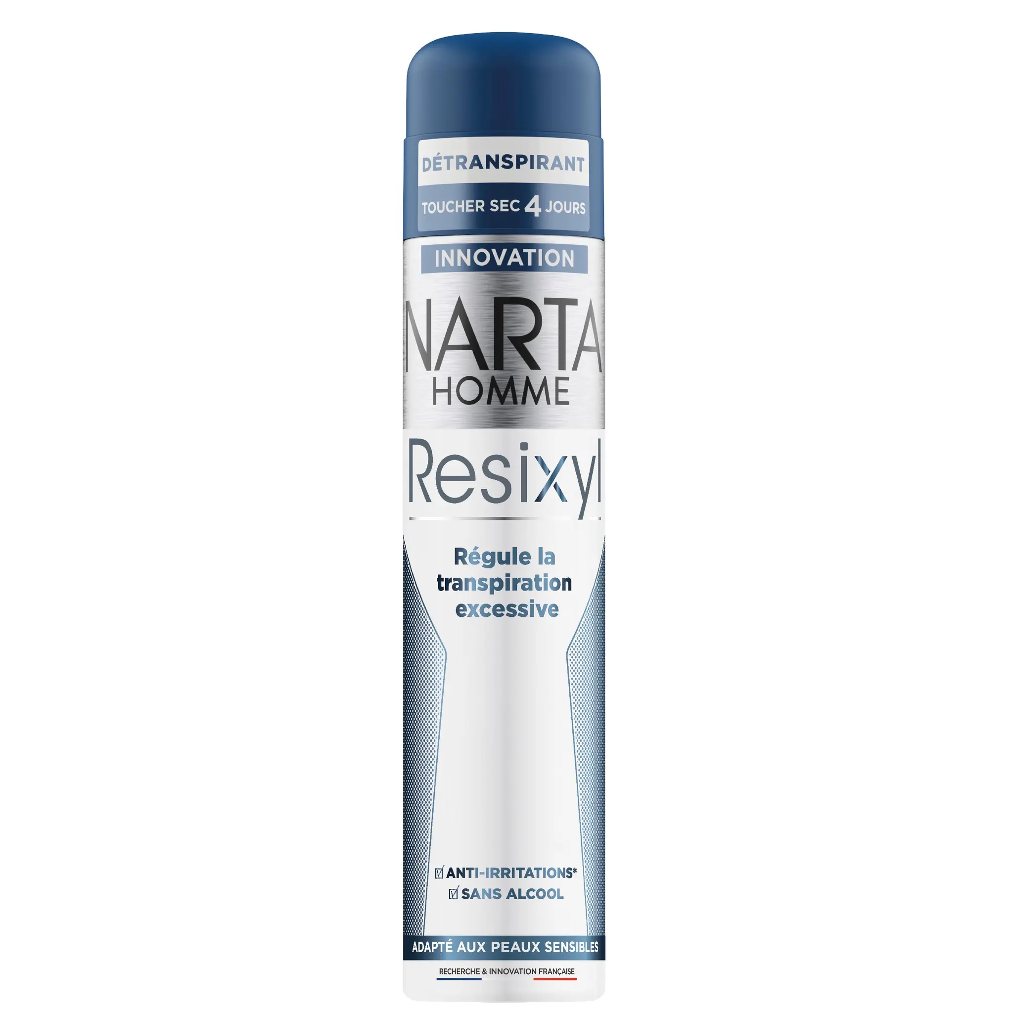 NARTA Resixyl déodorant homme détranspirant , régule la transpiration excessive , adapté aux peaux sensibles