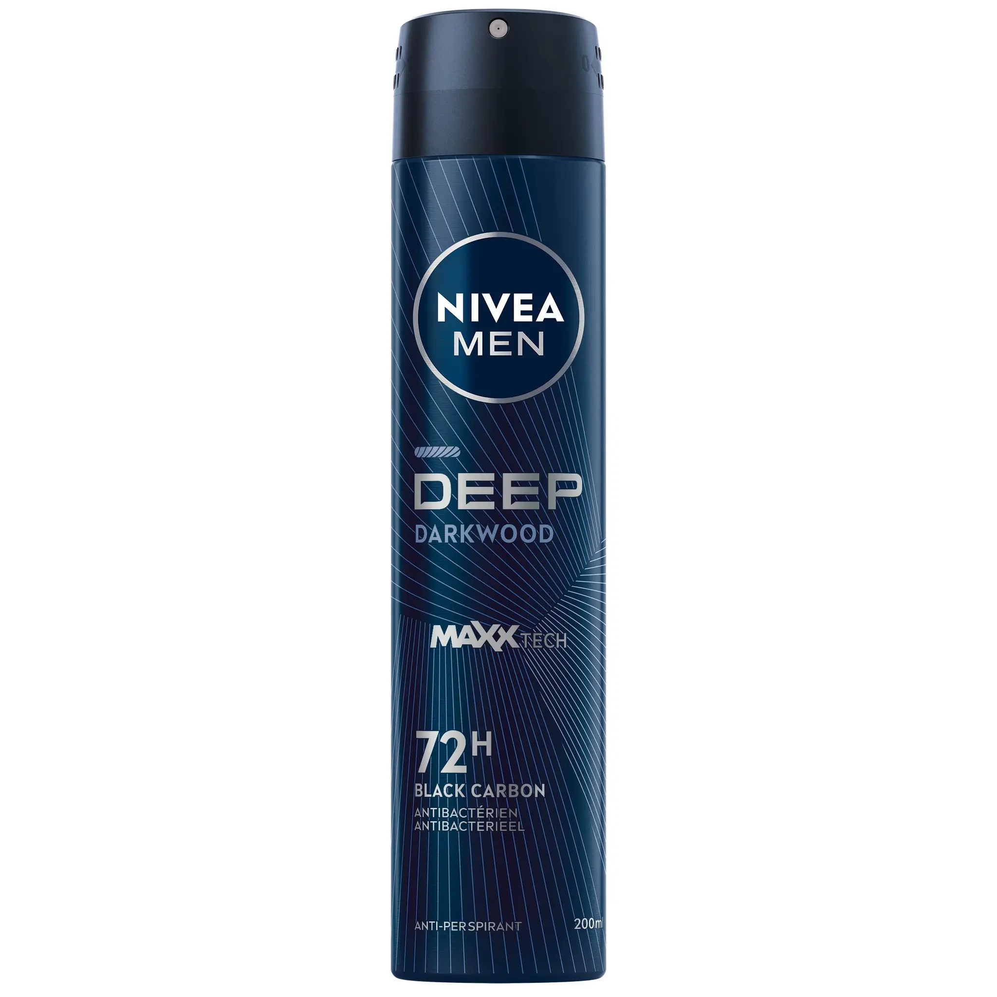 NIVEA MEN Déodorant spray homme 48h au charbon noir