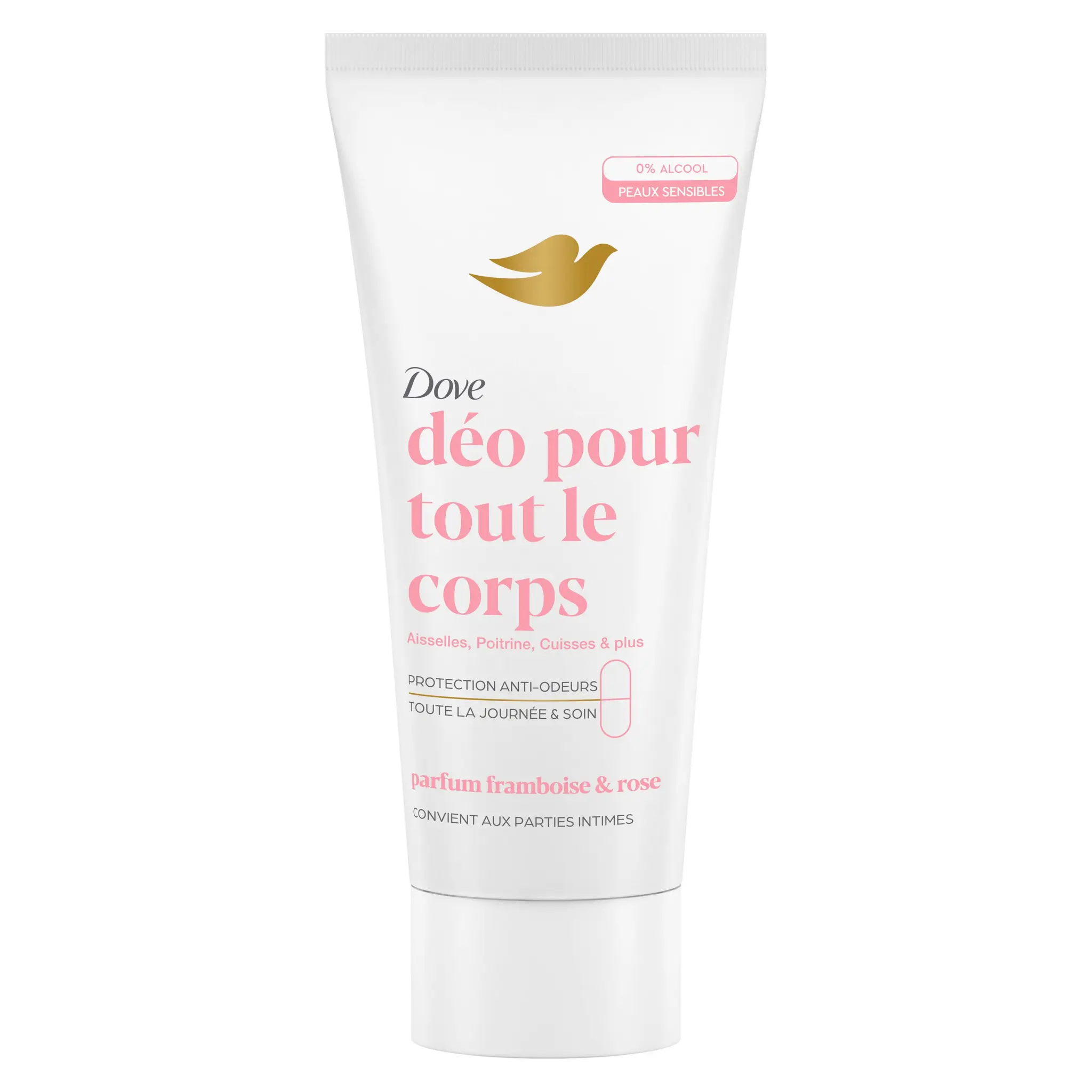 DOVE Déodorant pour tout le corps parfum framboise et rose