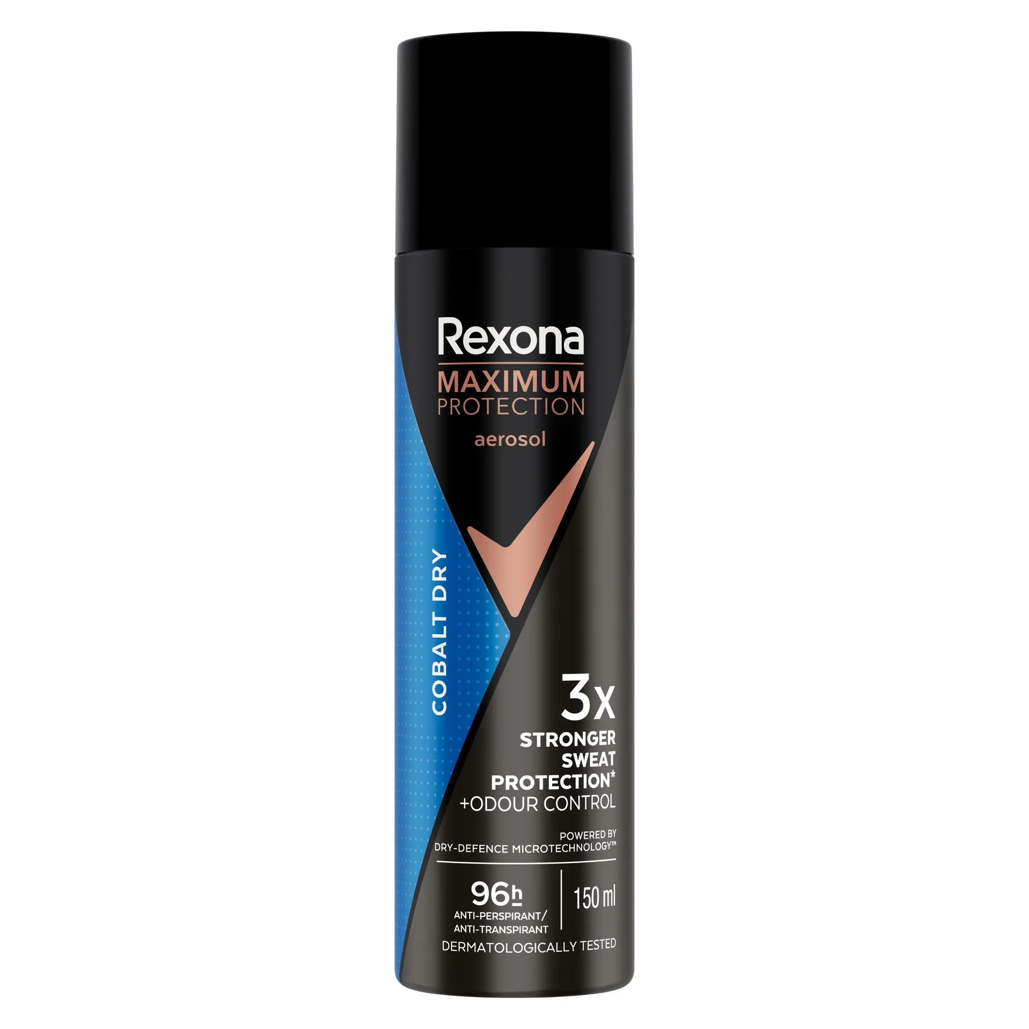 REXONA MEN Déodorant spray maximum protection 96H cobalt dry