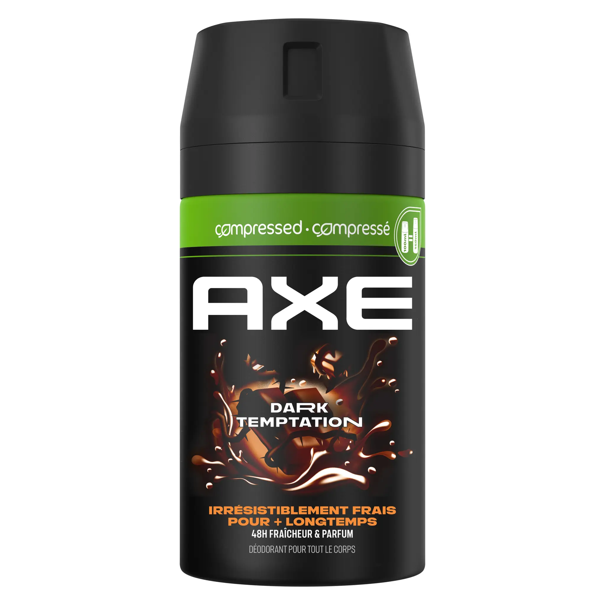AXE Déodorant spray dark temptation irrésistiblement frais pour + longtemps 48H fraîcheur et parfum