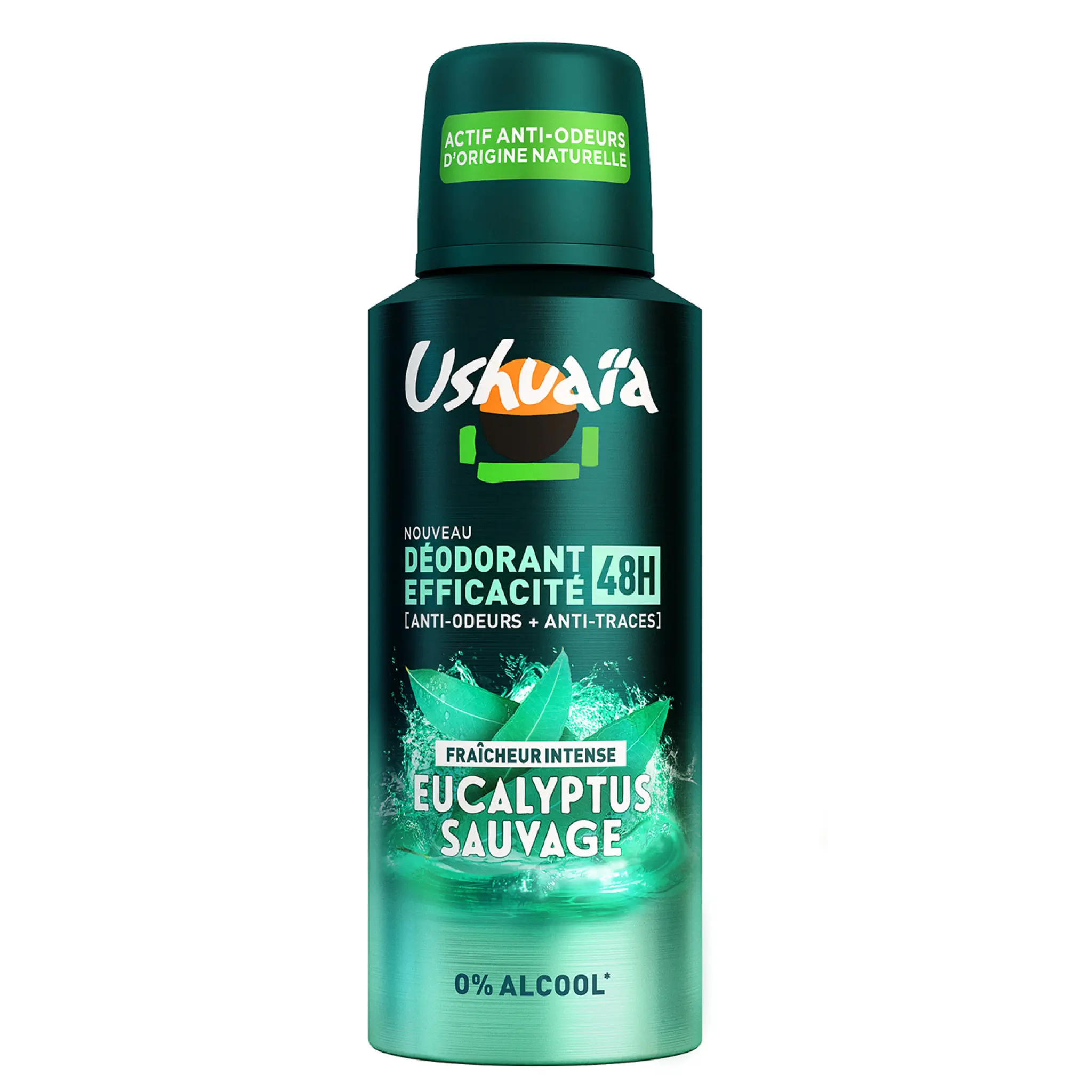 USHUAIA Déodorant spray 48h eucalyptus sauvage fraîcheur intense