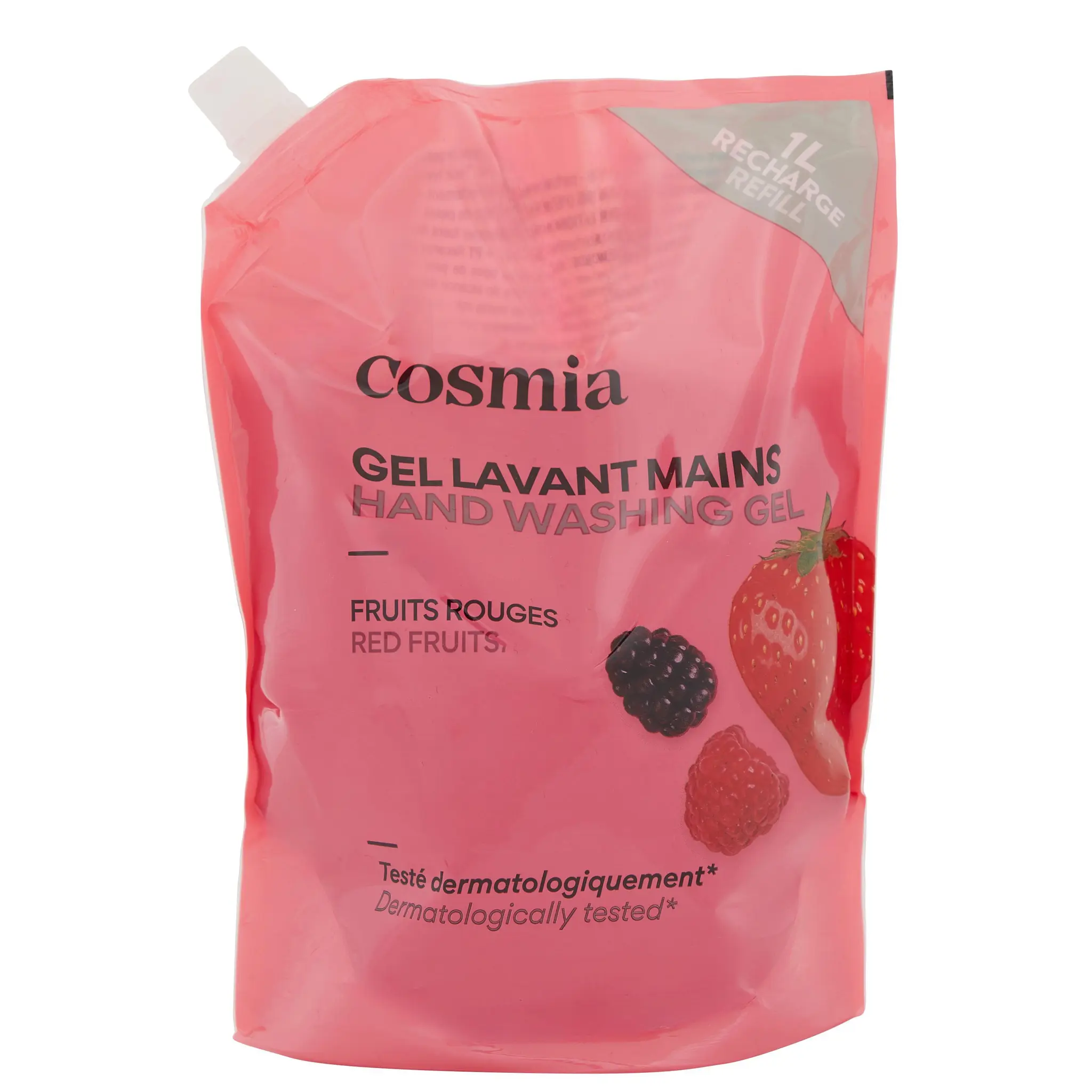COSMIA Recharge gel lavant mains fruits rouges