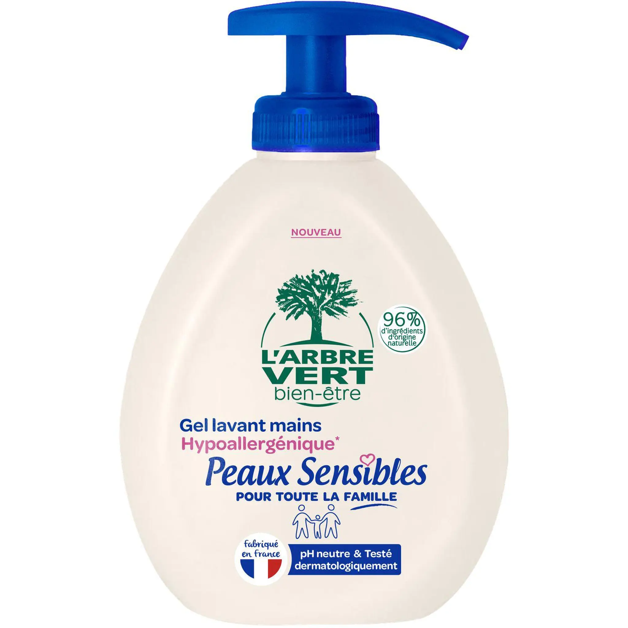 L'ARBRE VERT Crème lavante mains hydratante peaux sensibles