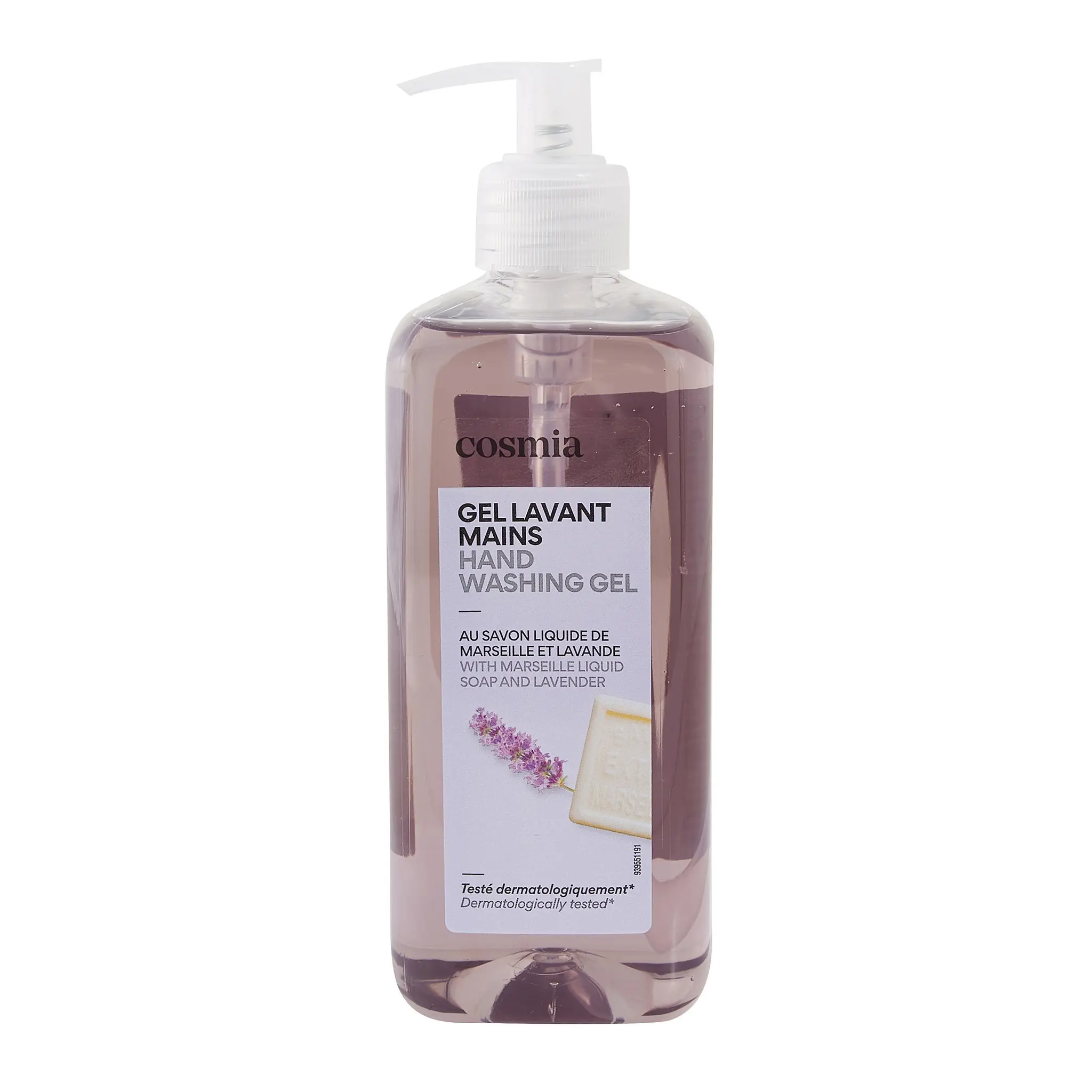 COSMIA Gel lavant mains au savon liquide de Marseille et lavande