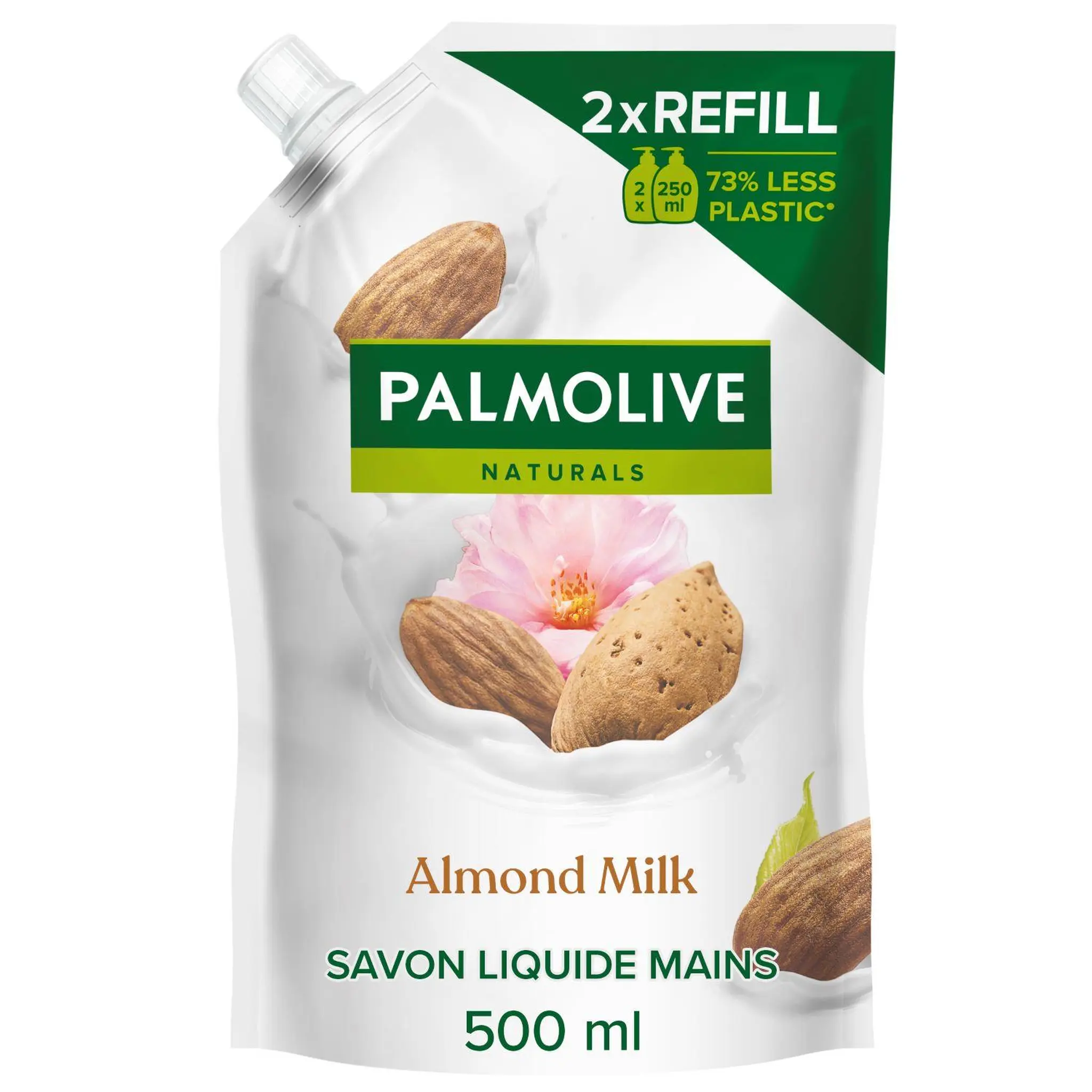 PALMOLIVE Naturals recharge savon mains lait amande