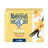 LE PETIT MARSEILLAIS Savon solide extra doux mains et corps vanille