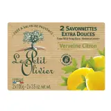 LE PETIT OLIVIER Savonnettes extra douces verveine citron
