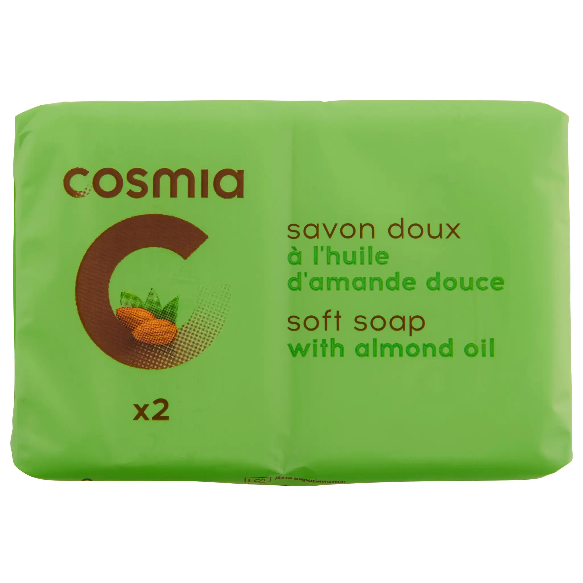 COSMIA Savons doux à l'huile d'amande douce