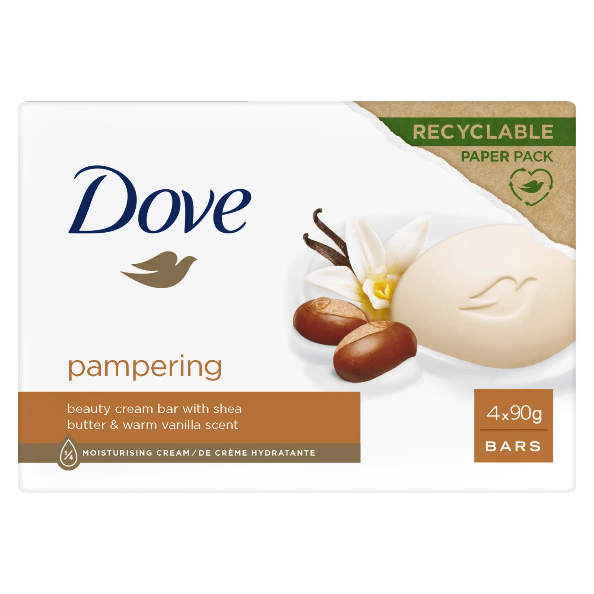 DOVE Pain de toilette beurre de karité & vanille