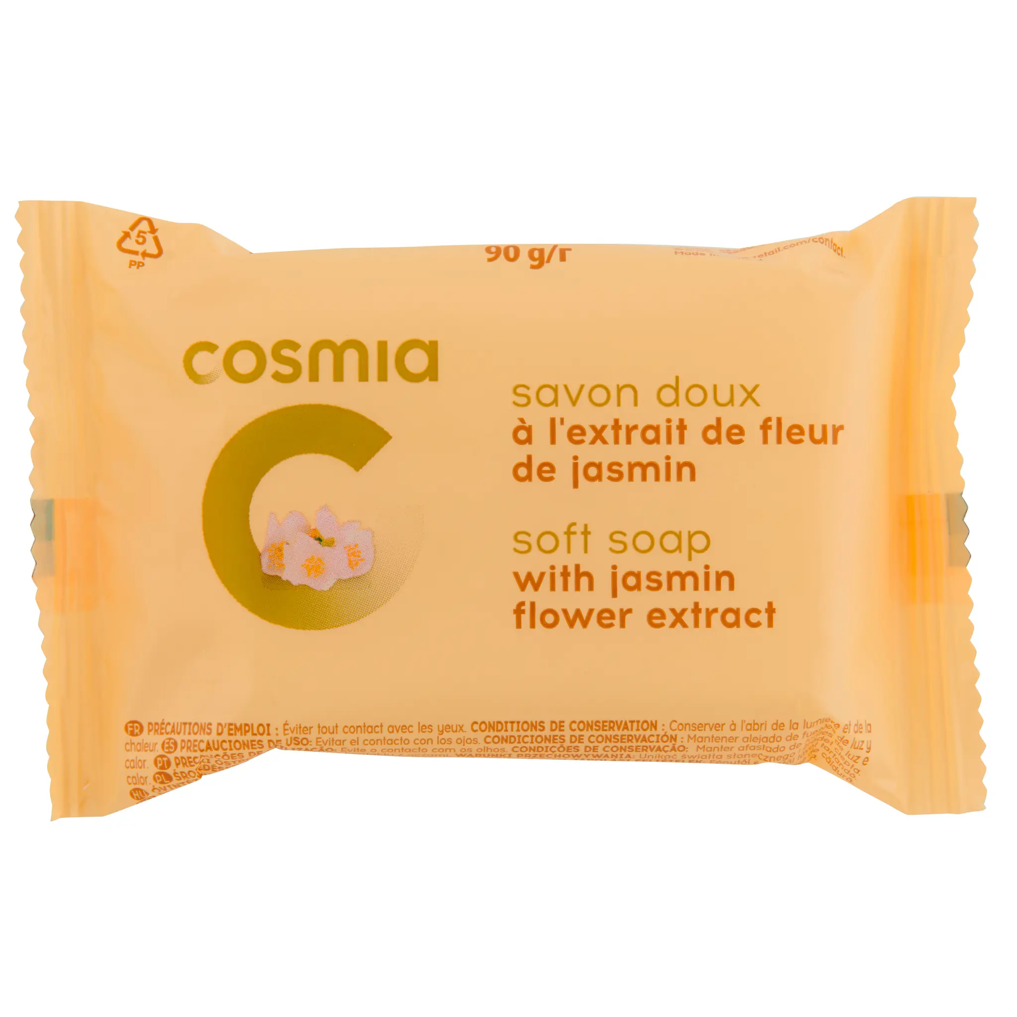 COSMIA Savon doux à l'extrait de fleur de jasmin