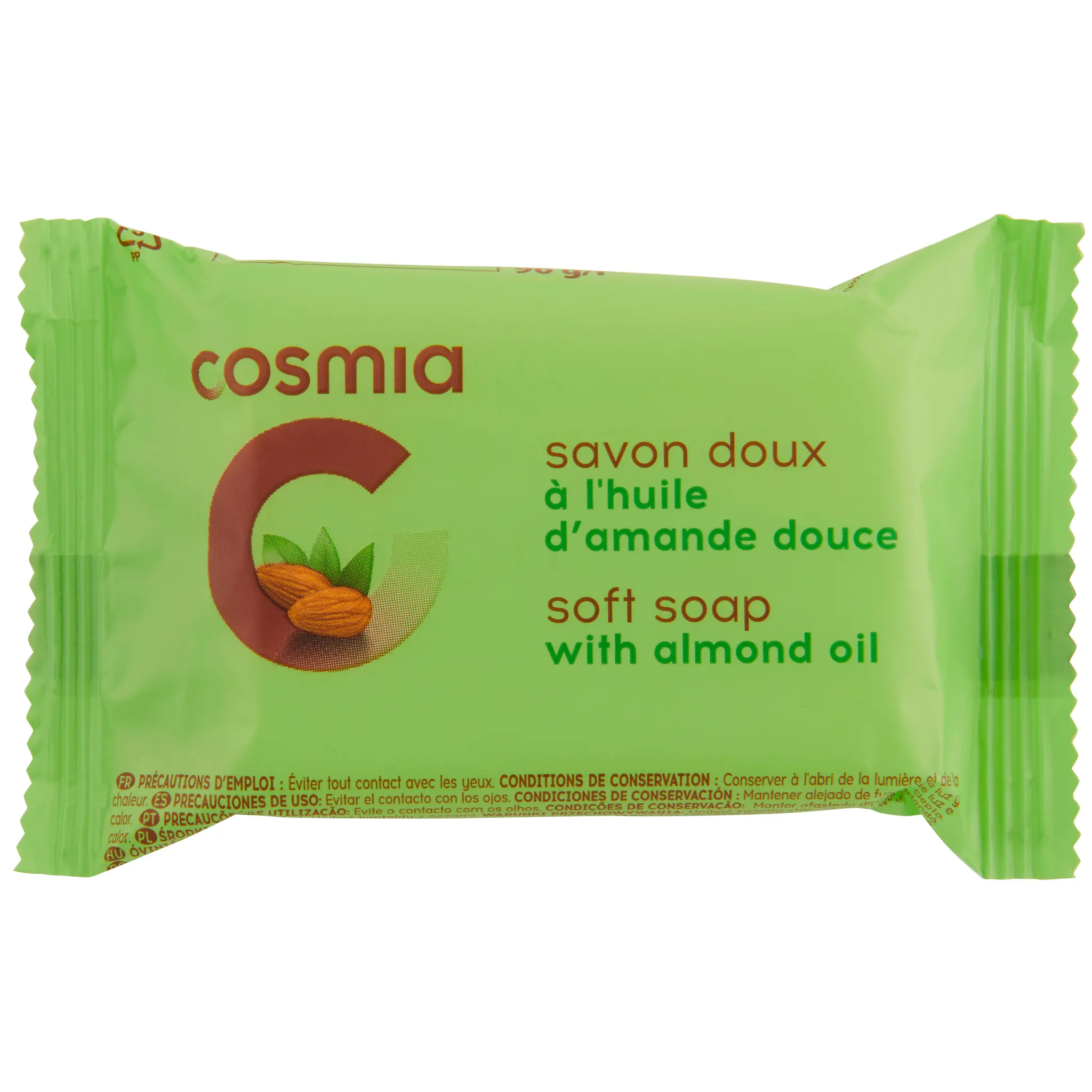 COSMIA Savon doux solide à l'huile d'amande douce