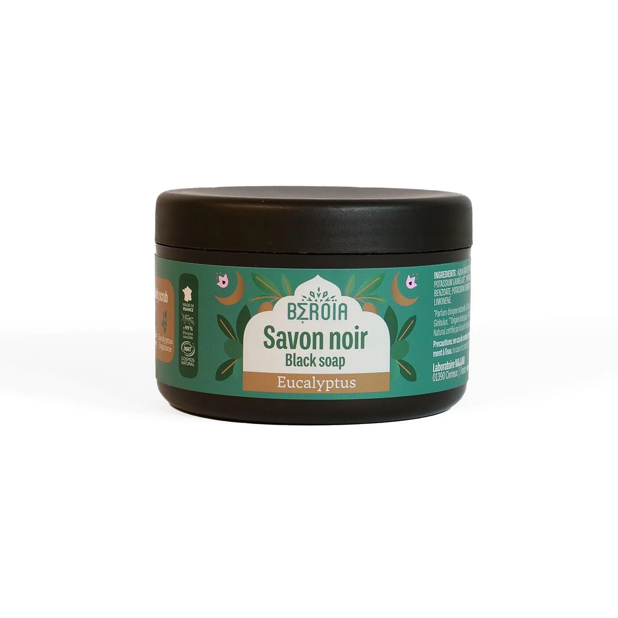 BEROIA Savon noir d'Alep Gommage corps à l'eucalyptus