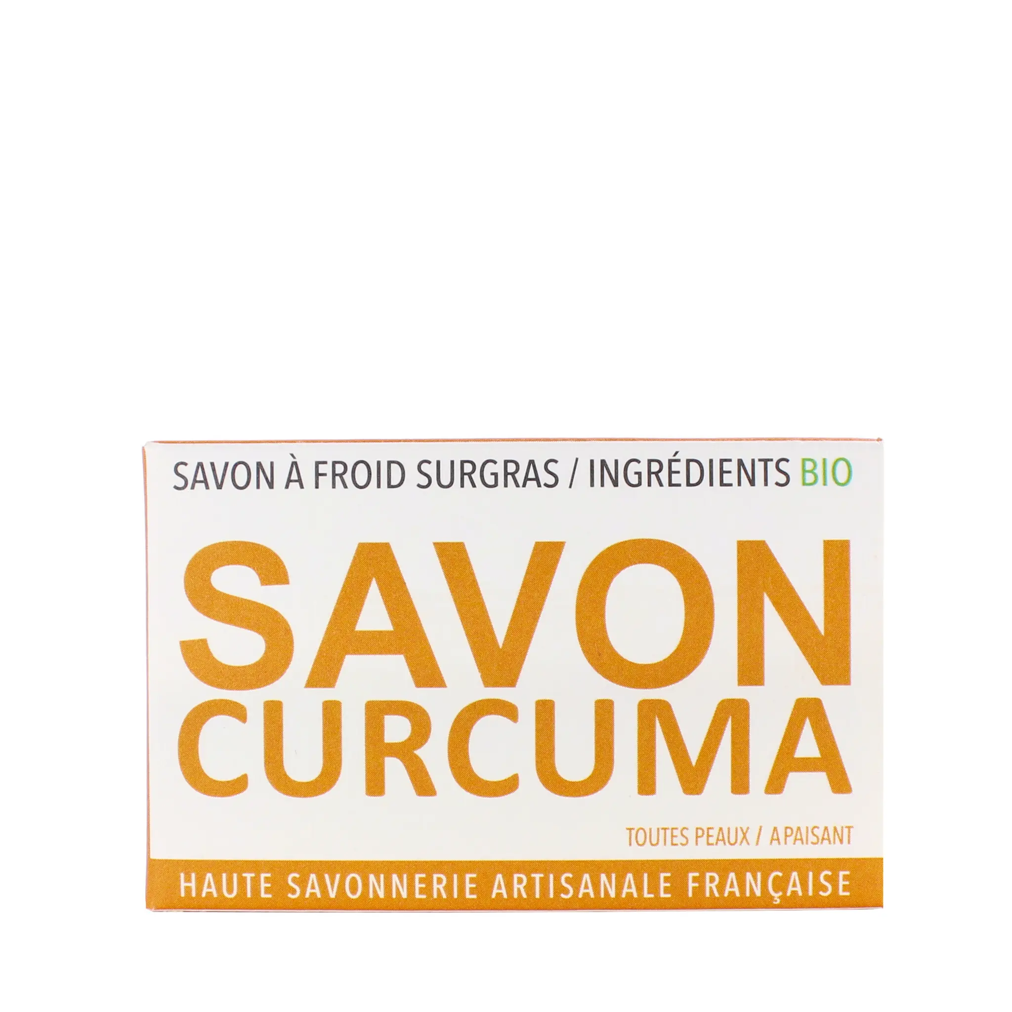 GAIIA Savon curcuma savon à froid surgras haute savonnerie artisanale française